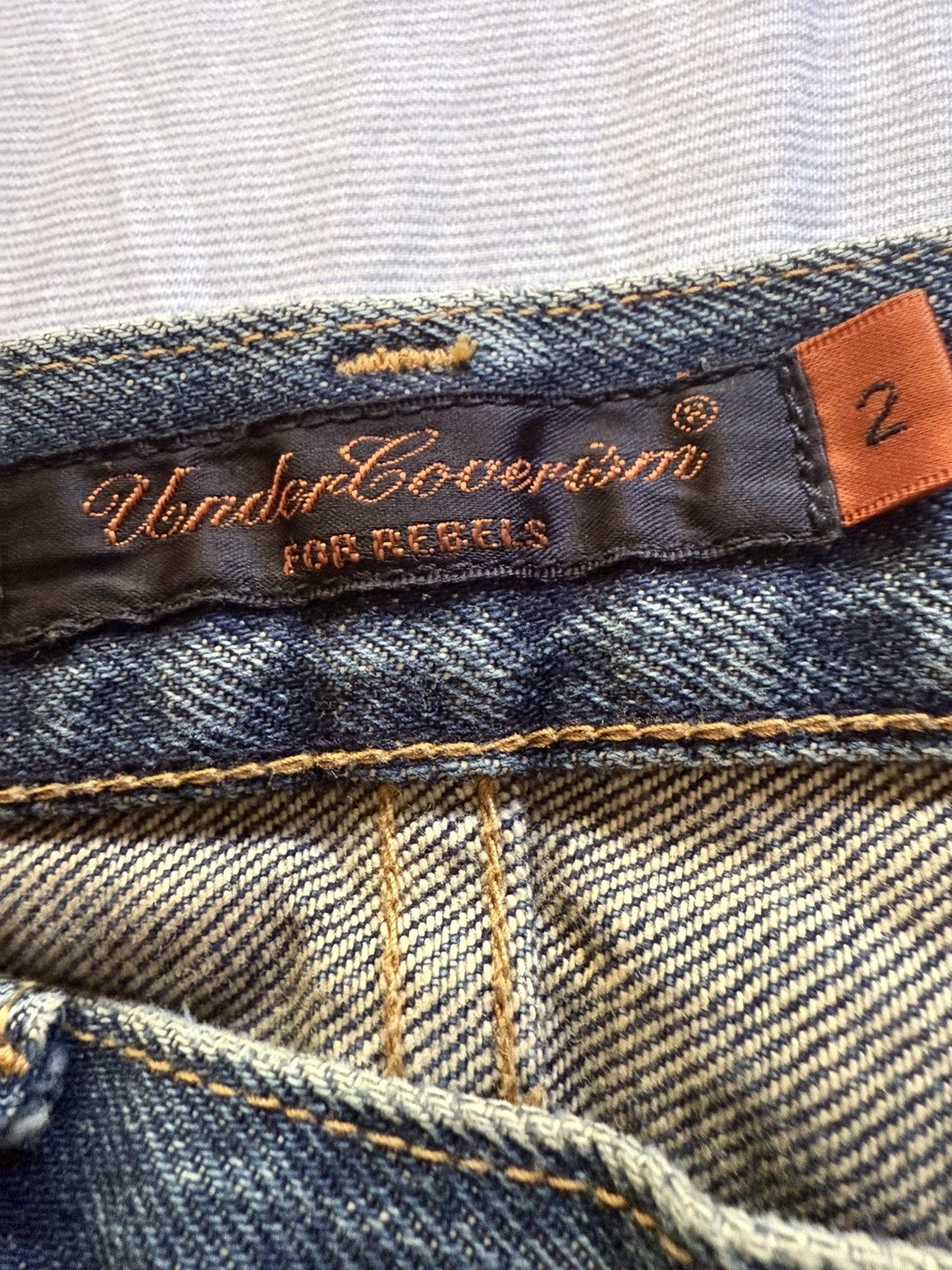 Undercover AW05 Arts&Crafts Skull Denim Size US 30 / EU 46 - 3 Thumbnail