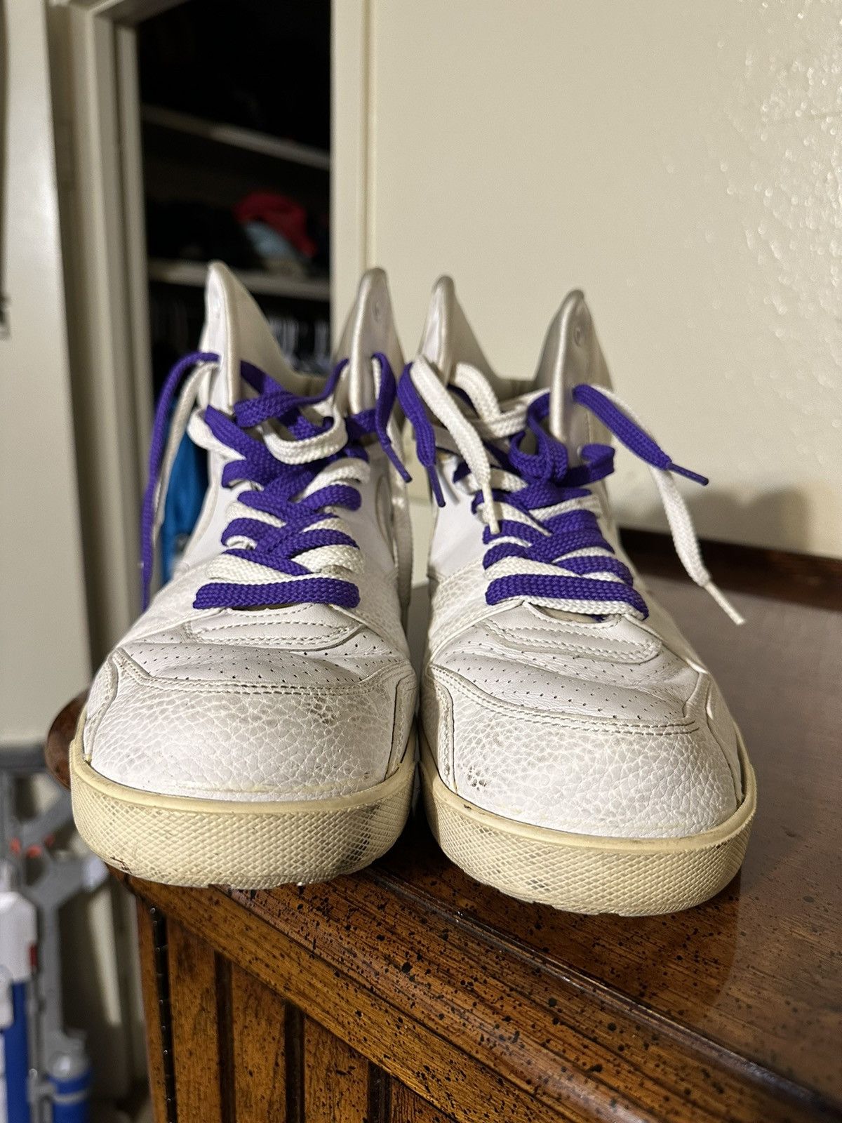 Nike × Vintage Vintage Nike Air Rt1 high “white & purple” 2009 size 11 Size US 11 / EU 44 - 2 Thumbnail