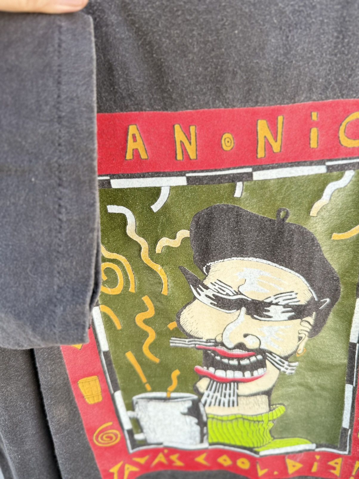 Band Tees Thrashed Vintage 90s Art Bean Nick By Robert D. Raadel Tee Size US L / EU 52-54 / 3 - 8 Thumbnail