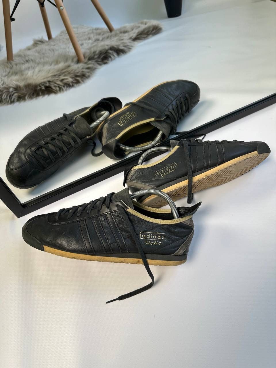 Adidas × Vintage 🔥00’s ADIDAS ITALIA LEATHER SHOES Size US 8.5 / EU 41-42 - 2 Thumbnail