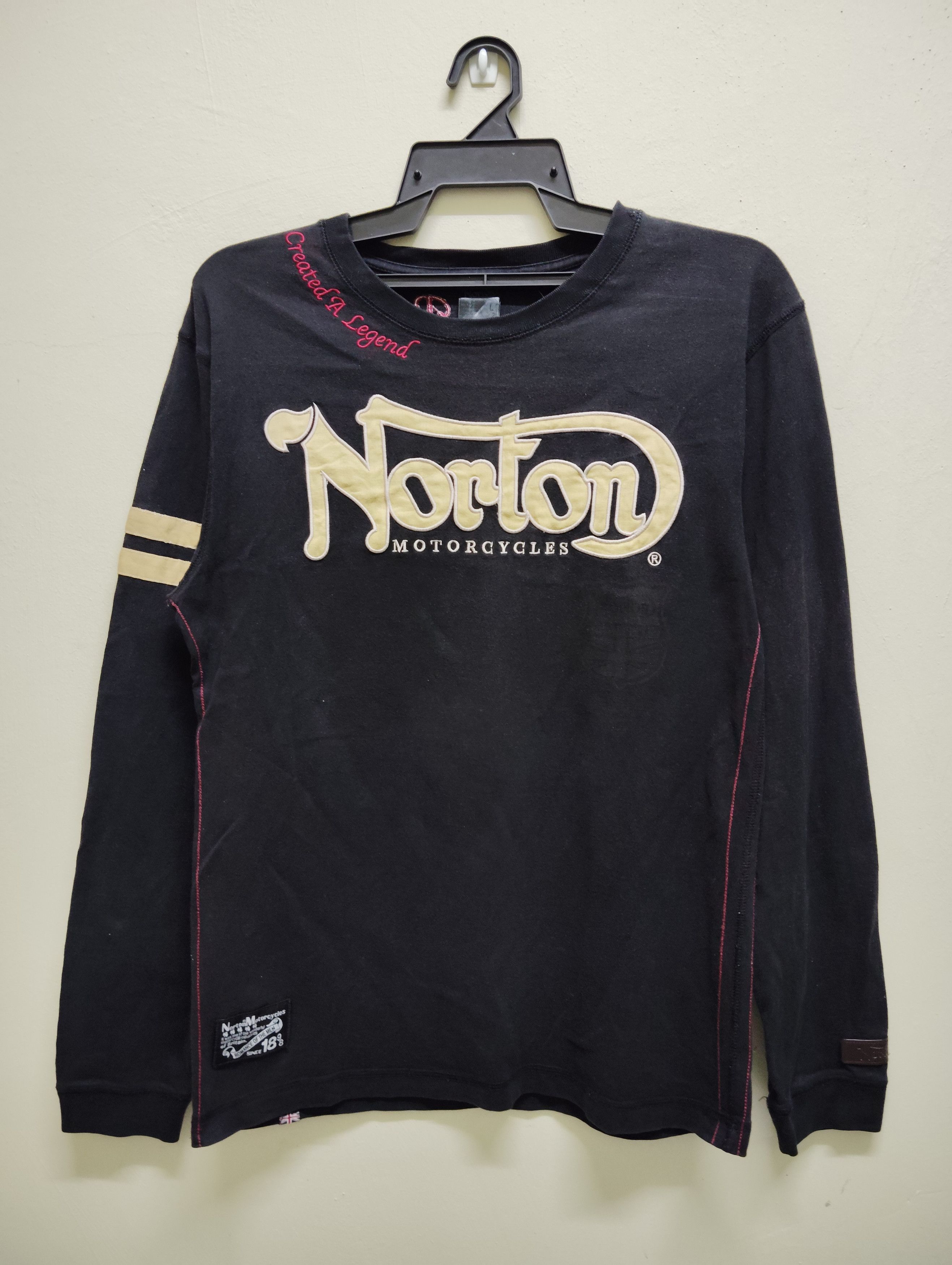 Norton NORTON long sleeve t-shirt Embroidered Size US S / EU 44-46 / 1 - 2 Thumbnail
