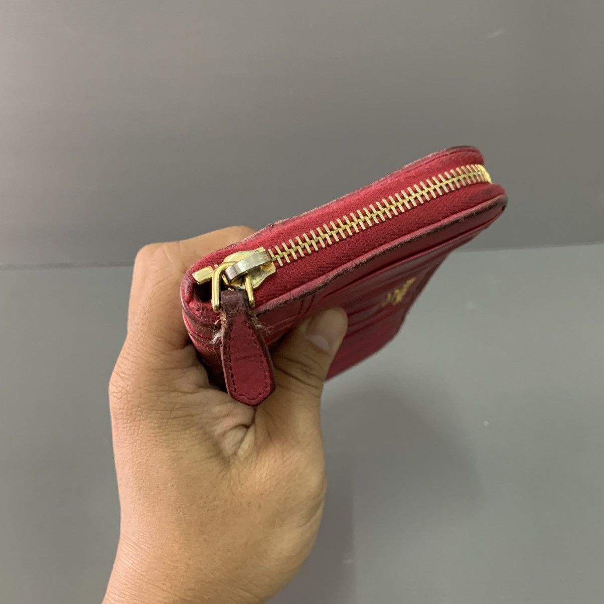 Prada Prada Pink Leather Wallet Size ONE SIZE - 6 Thumbnail