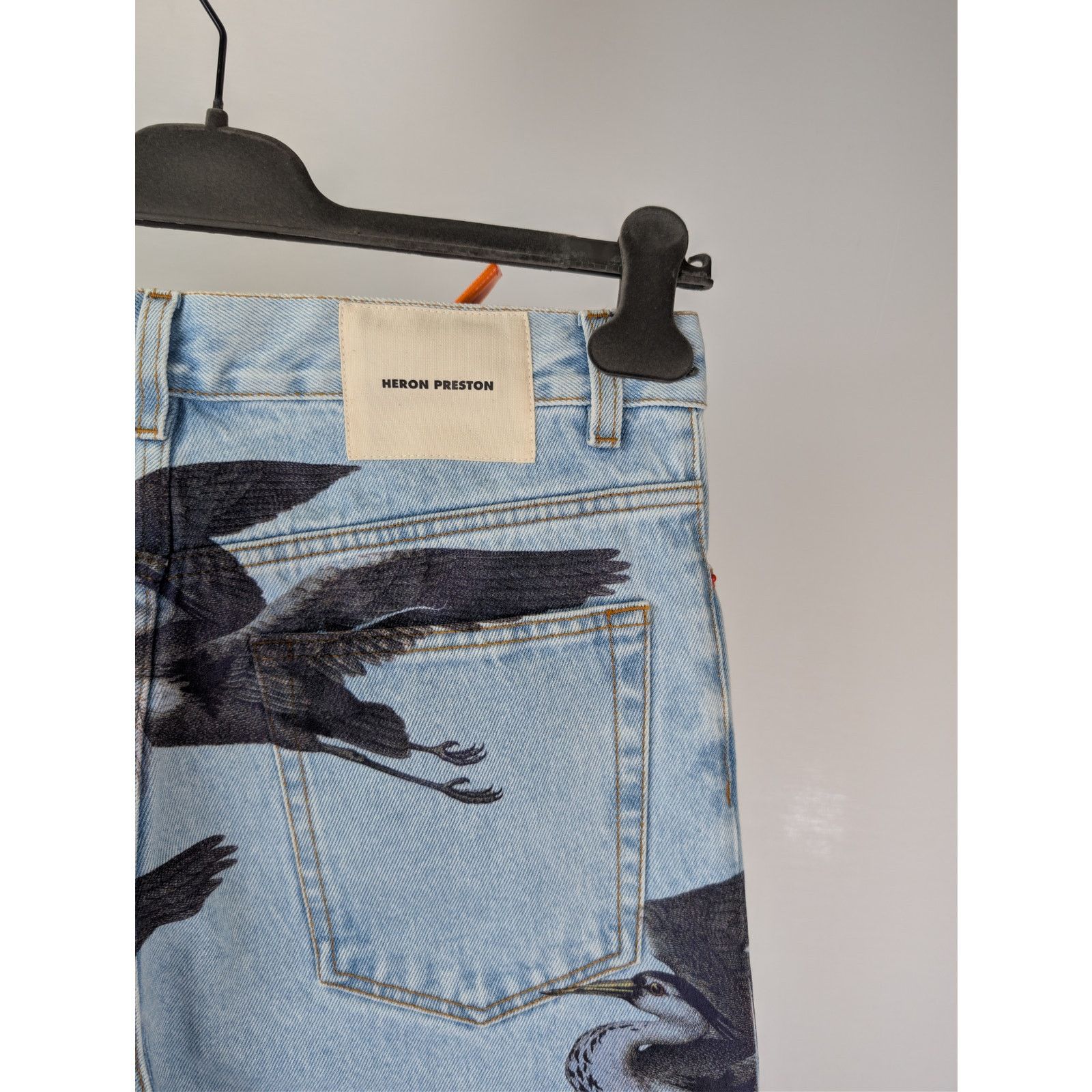 Heron Preston o1rshd1 Printed 5 Pockets Vintage Denim Jeans in Blue Size US 30 / EU 46 - 14 Thumbnail