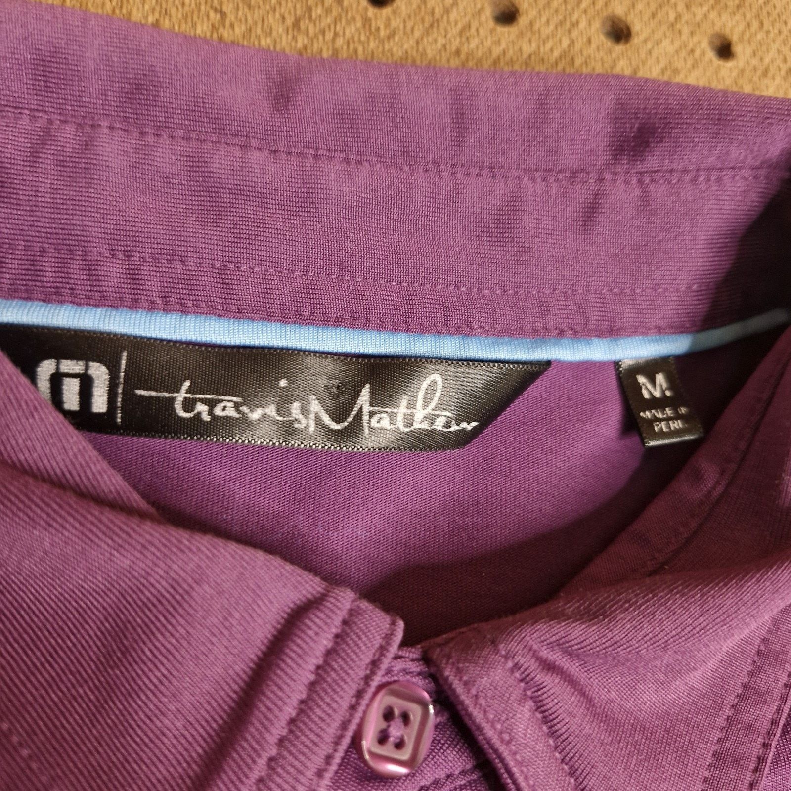 TravisMathew Travis Mathew Polo Shirt Mens Medium Purple Golf Size US M / EU 48-50 / 2 - 3 Thumbnail