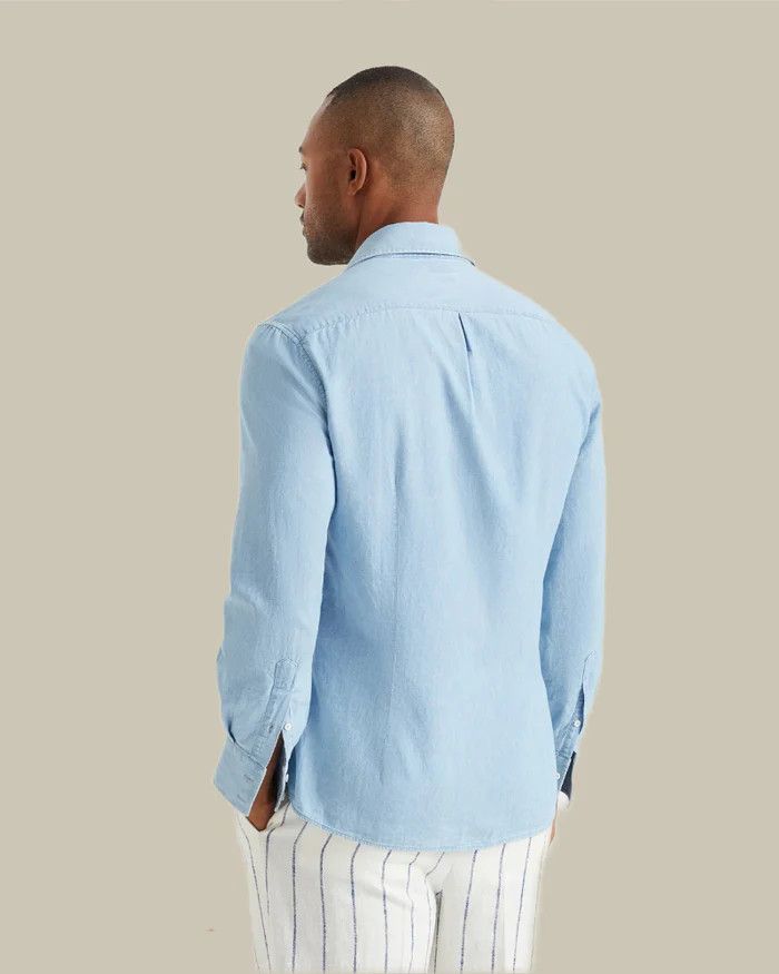 Brunello Cucinelli Shirt in Open Blue Size US L / EU 52-54 / 3 - 2 Thumbnail