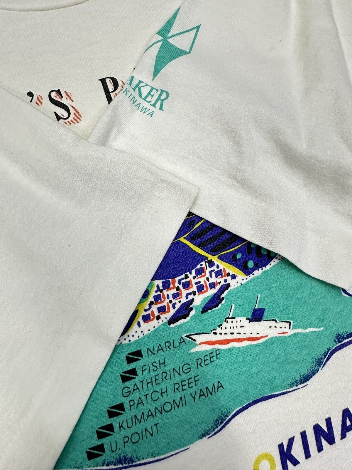 Island Shores Vintage 90s Okinawa Island Single Stitch Tshirt A226 Size US S / EU 44-46 / 1 - 7 Thumbnail