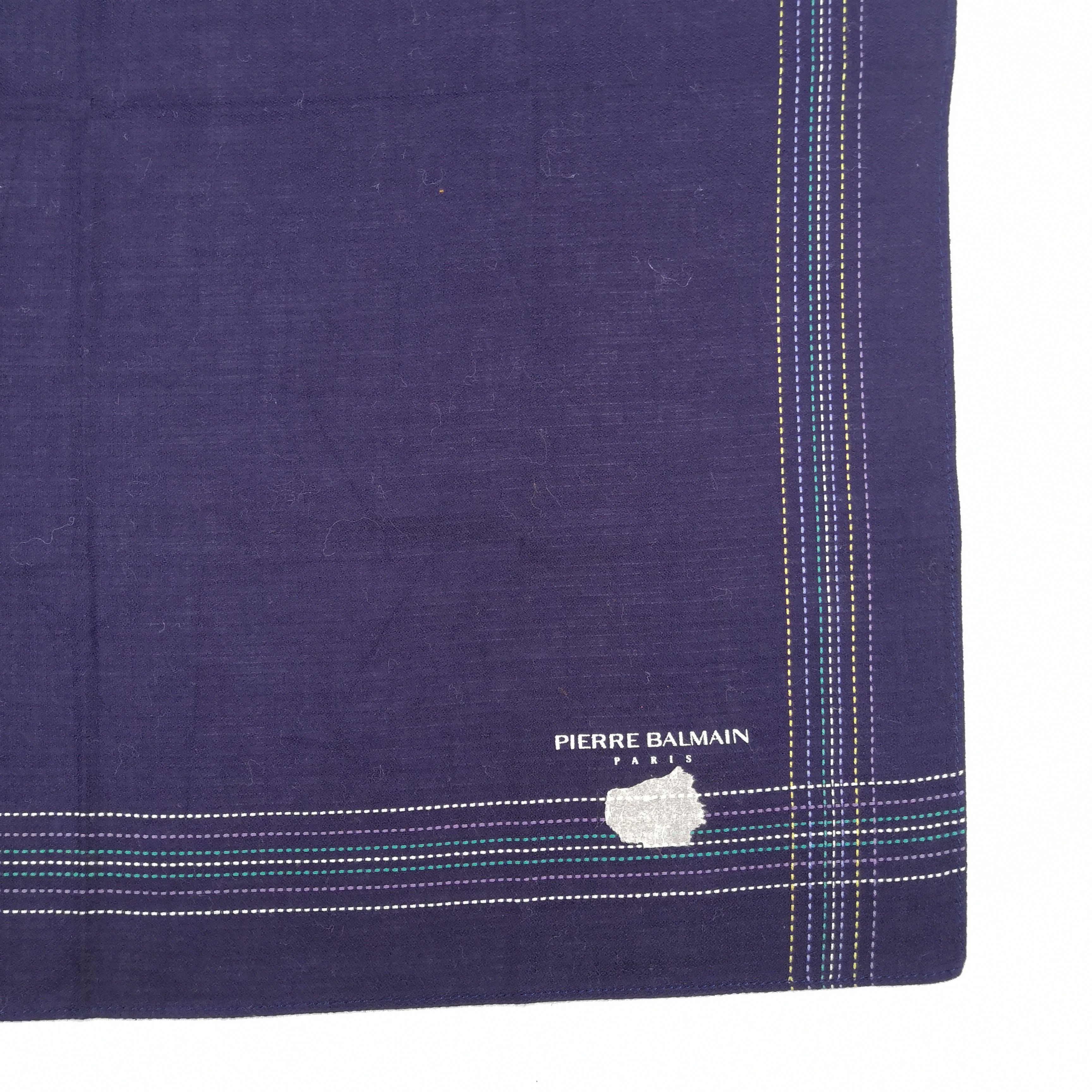 Japanese Brand NWT Vintage Pierre Balmain Handkerchief Neckerchief Bandana Size ONE SIZE - 3 Thumbnail