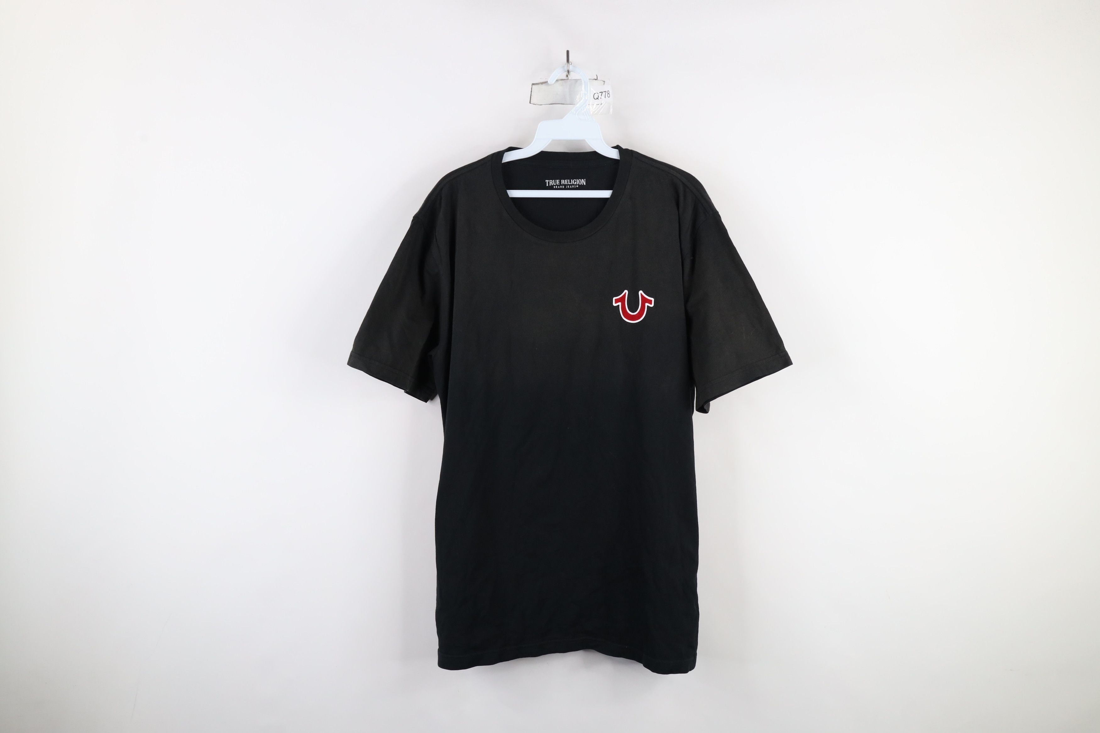 True Religion × Vintage True Religion Spell Out Big Logo Short Sleeve T-Shirt Size US XXL / EU 58 / 5 - 1 Thumbnail