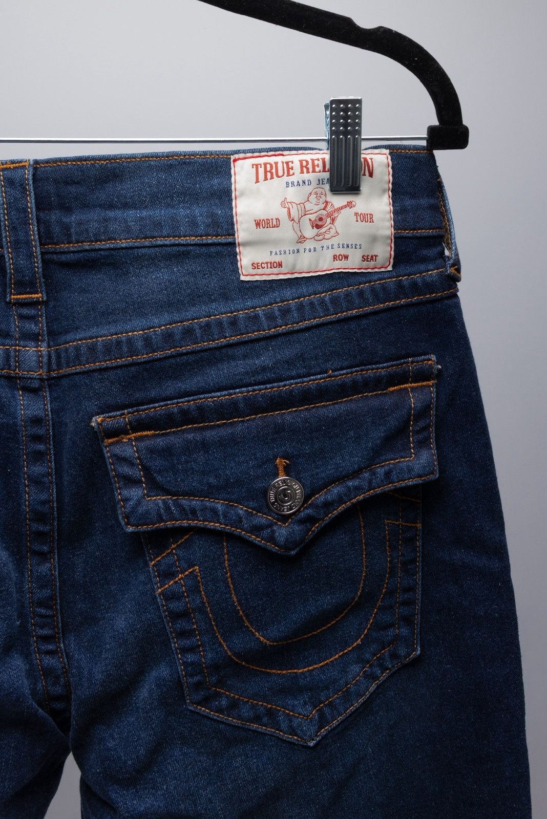 True Religion True Religion Ricky Relaxed Straight Jeans New With Tags Size US 33 - 3 Thumbnail