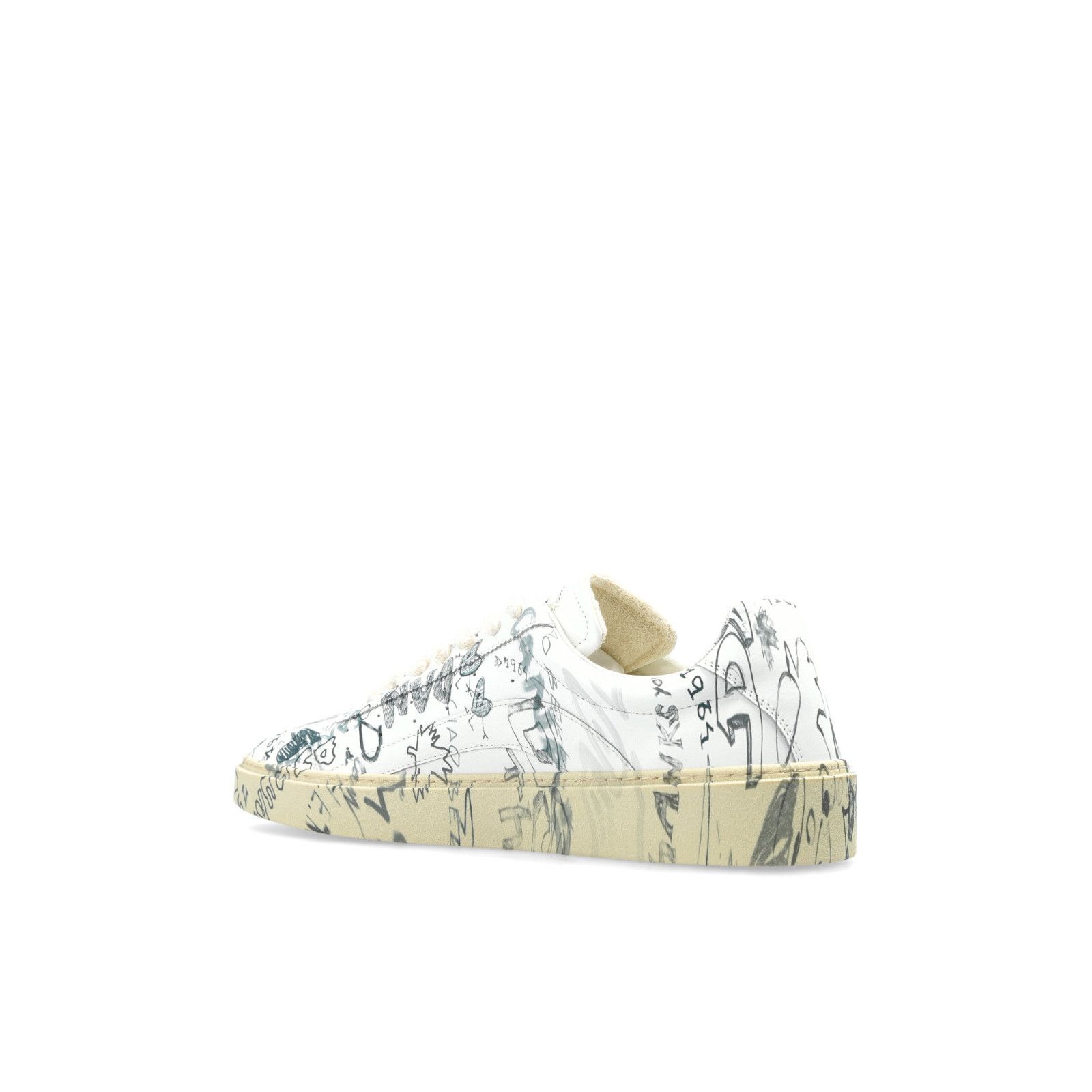 Dsquared2 DSQUARED2 Graffiti White Leather Sneakers New And Authentic Size US 9.5 / EU 42-43 - 3 Thumbnail