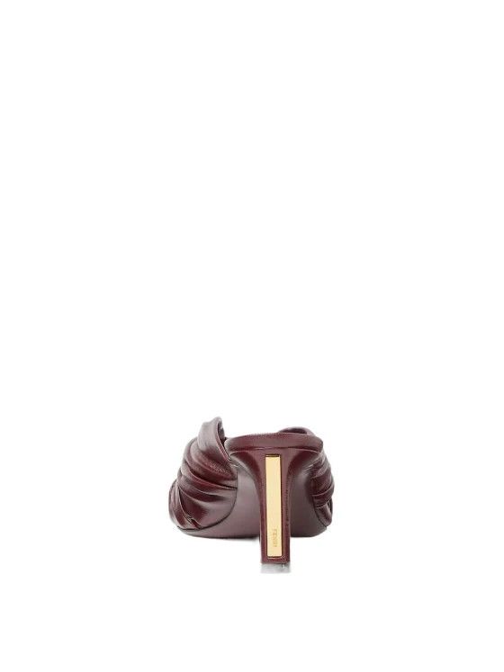 Fendi os11x0526 Arco Bow Embellished Sandals in Burgundy Size US 6 / IT 36 - 5 Thumbnail