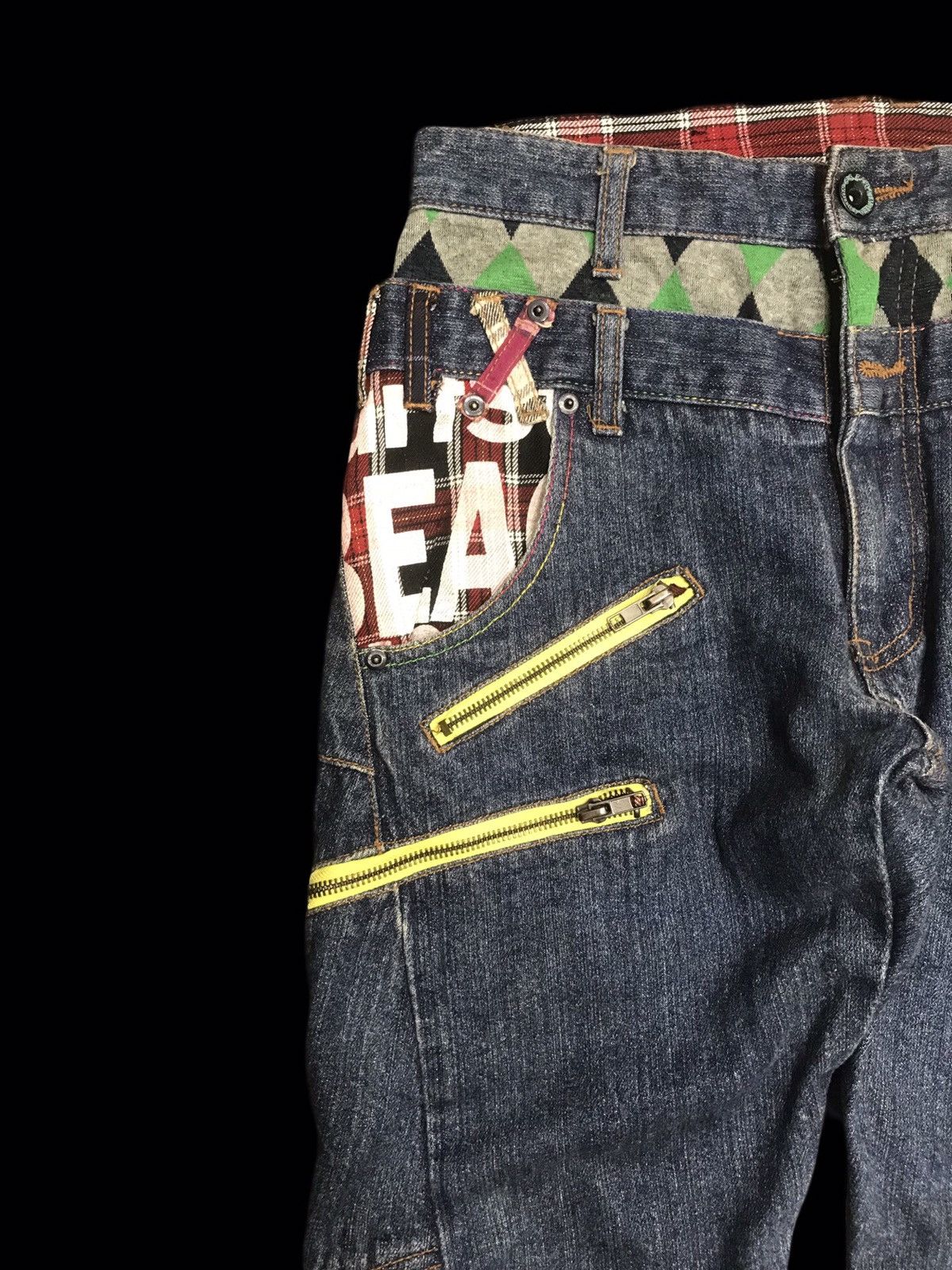 Japanese Brand 💥DOUBLE WAIST💥BS RAW Seditionaries Twisted Leg Denim F84 Size US 30 / EU 46 - 3 Thumbnail