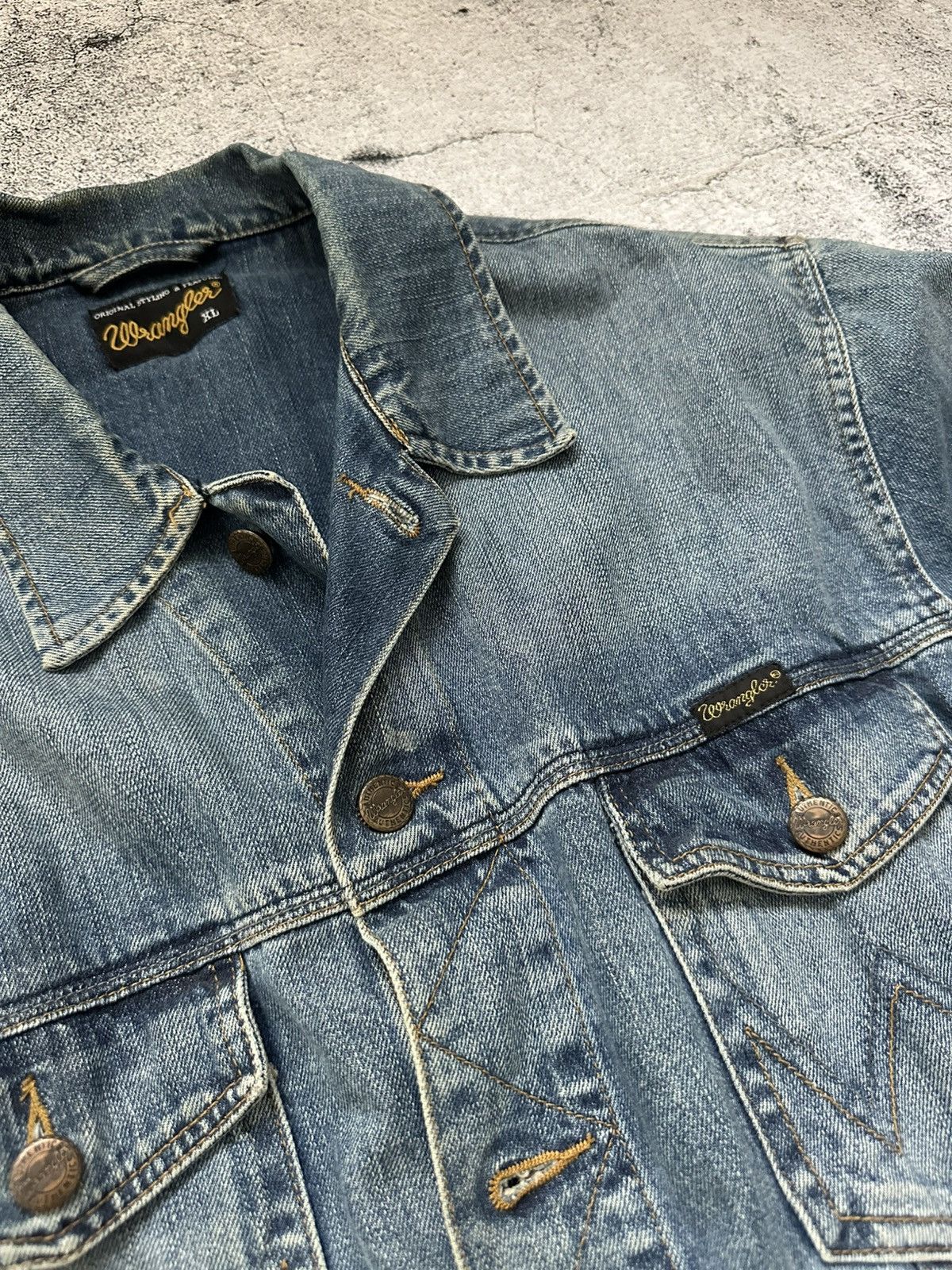 Wrangler Vintage Wrangler Denim Jacket Blue Xl Size Size US XL / EU 56 / 4 - 8 Thumbnail