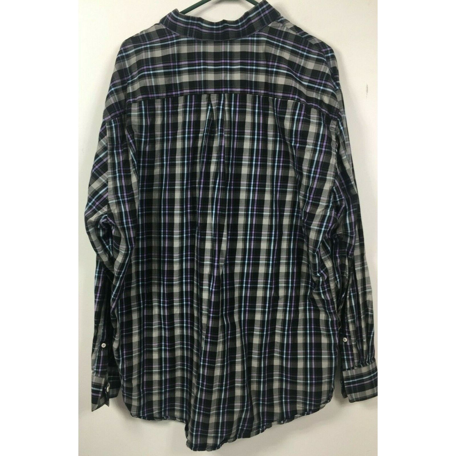 Peter Millar Peter Millar Mens Black Plaid Cotton Long Sleeve Shirt Sz XL Size US XL / EU 56 / 4 - 2 Thumbnail