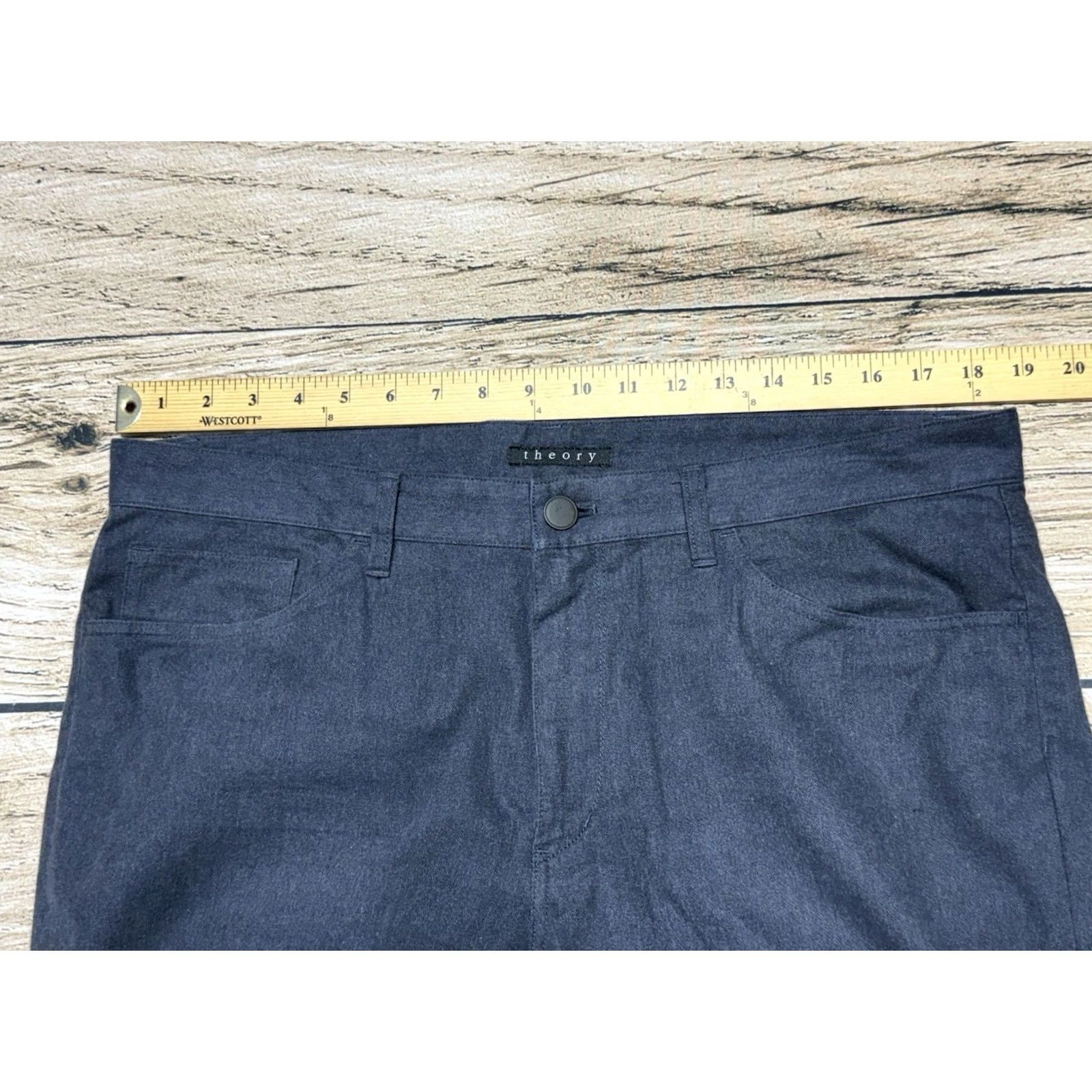 Theory Theory Pants Mens 36x31 Gray Slim Straight 100% Cotton 5 Pocket Dress Pants Vintage No N/A Size US 36 / EU 52 - 7 Thumbnail