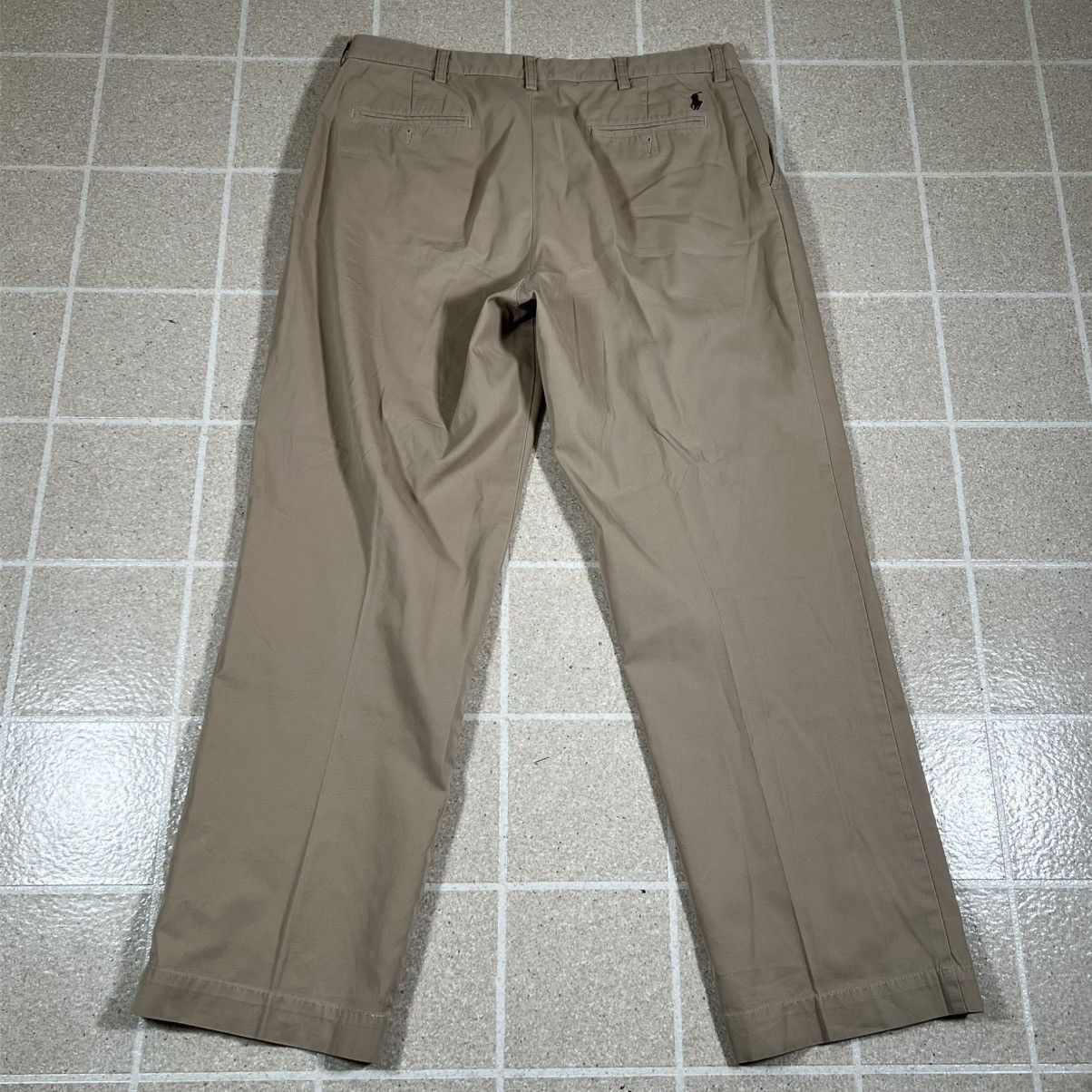 Polo Ralph Lauren VINTAGE Polo Ralph Lauren Pants Mens 34x32 Tan Chino Khaki Size US 34 / EU 50 - 3 Thumbnail