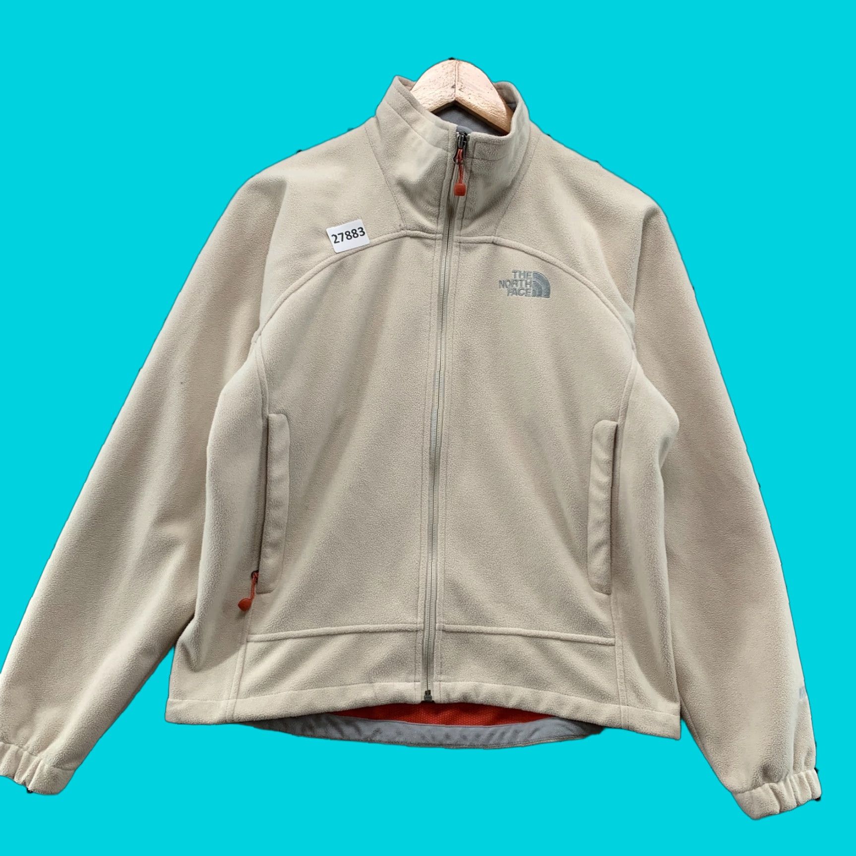 The North Face The North Face Windfall Fleece Jacket Beige Pink Womens Small 20.5X23.5 Size S / US 4 / IT 40 - 1 Thumbnail