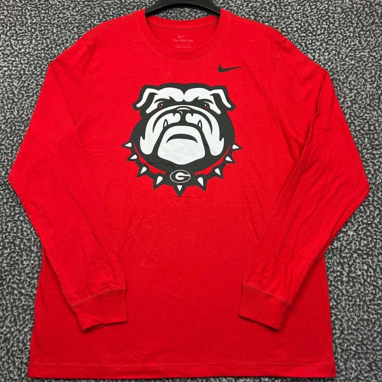 Nike Nike Shirt Men Red Georgia Bulldogs Crew Neck Cotton New L Size US L / EU 52-54 / 3 - 1 Thumbnail