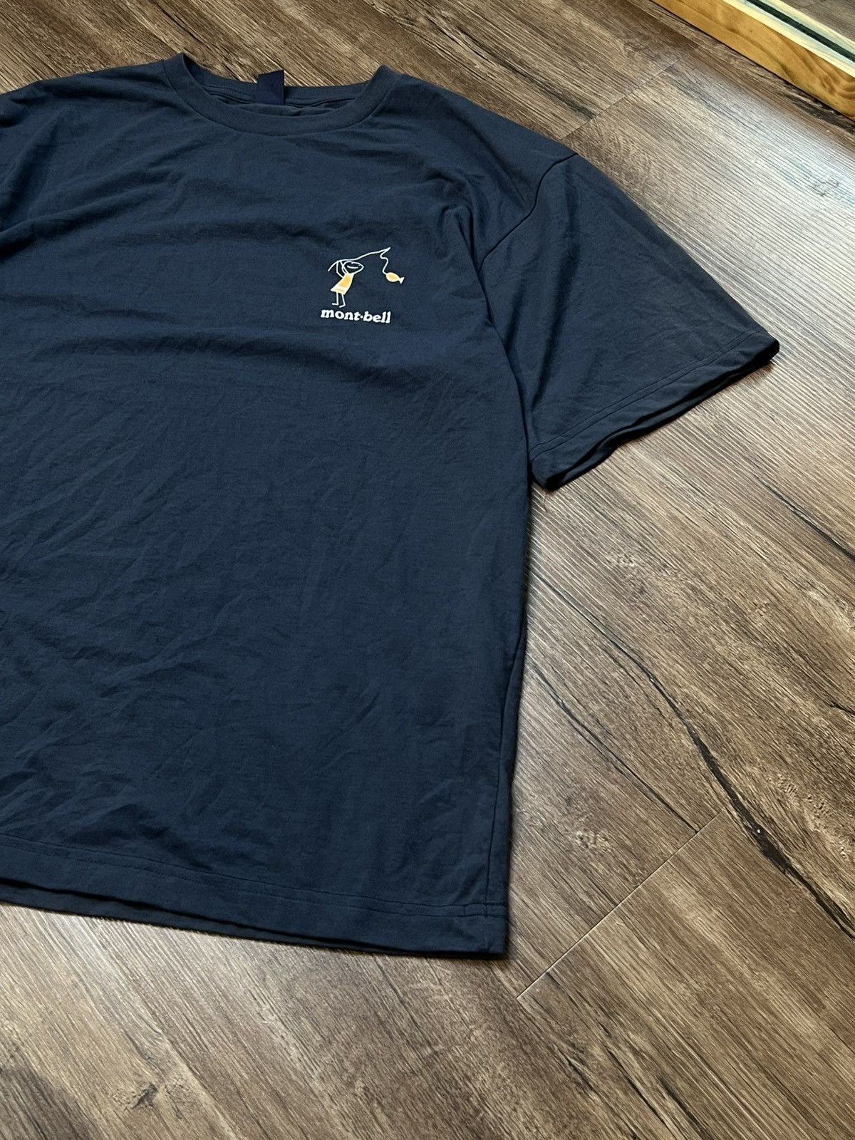 Montbell MONTBELL MINI LOGO NAVY T-SHIRT BASIC MINIMAL GORPCORE Size US L / EU 52-54 / 3 - 6 Thumbnail