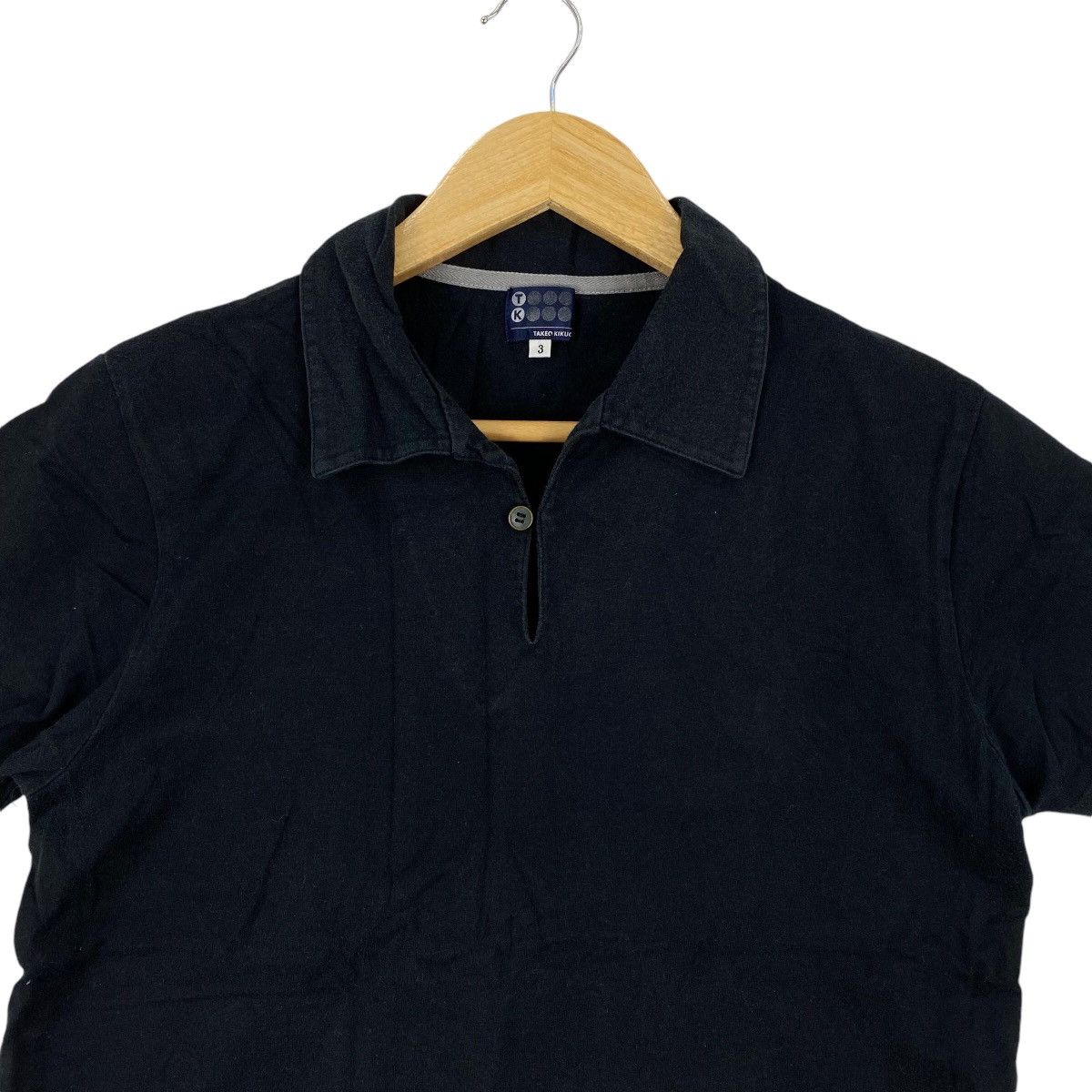 Vintage Vintage TAKEO KIKUCHI JAPAN Minimalist Design Polo Tee Shirt Size M / US 6-8 / IT 42-44 - 2 Thumbnail