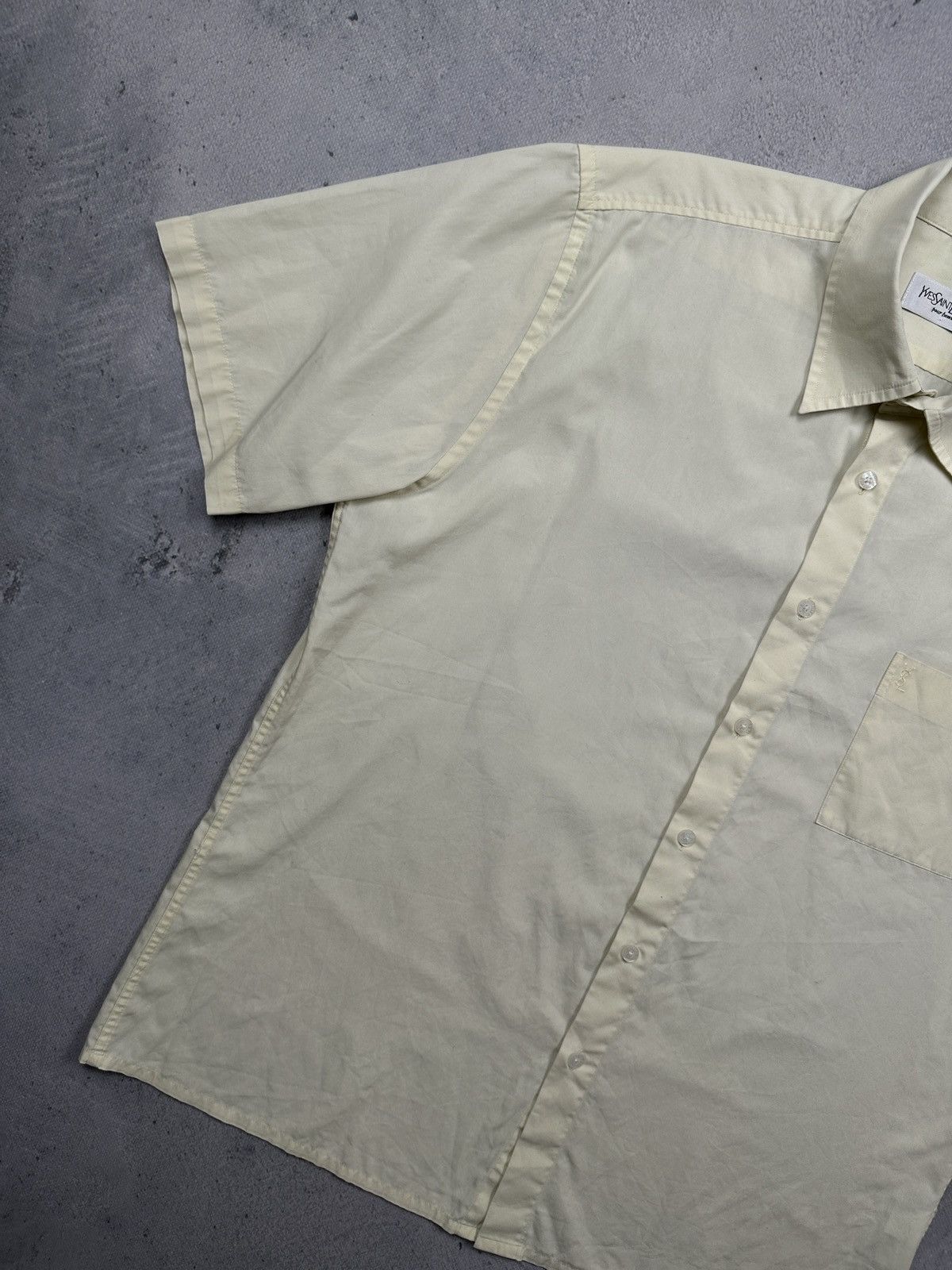 Yves Saint Laurent Lux YSL Shirt Cotton Yves Saint Laurent Summer Shirtsleeve Size US L / EU 52-54 / 3 - 3 Thumbnail