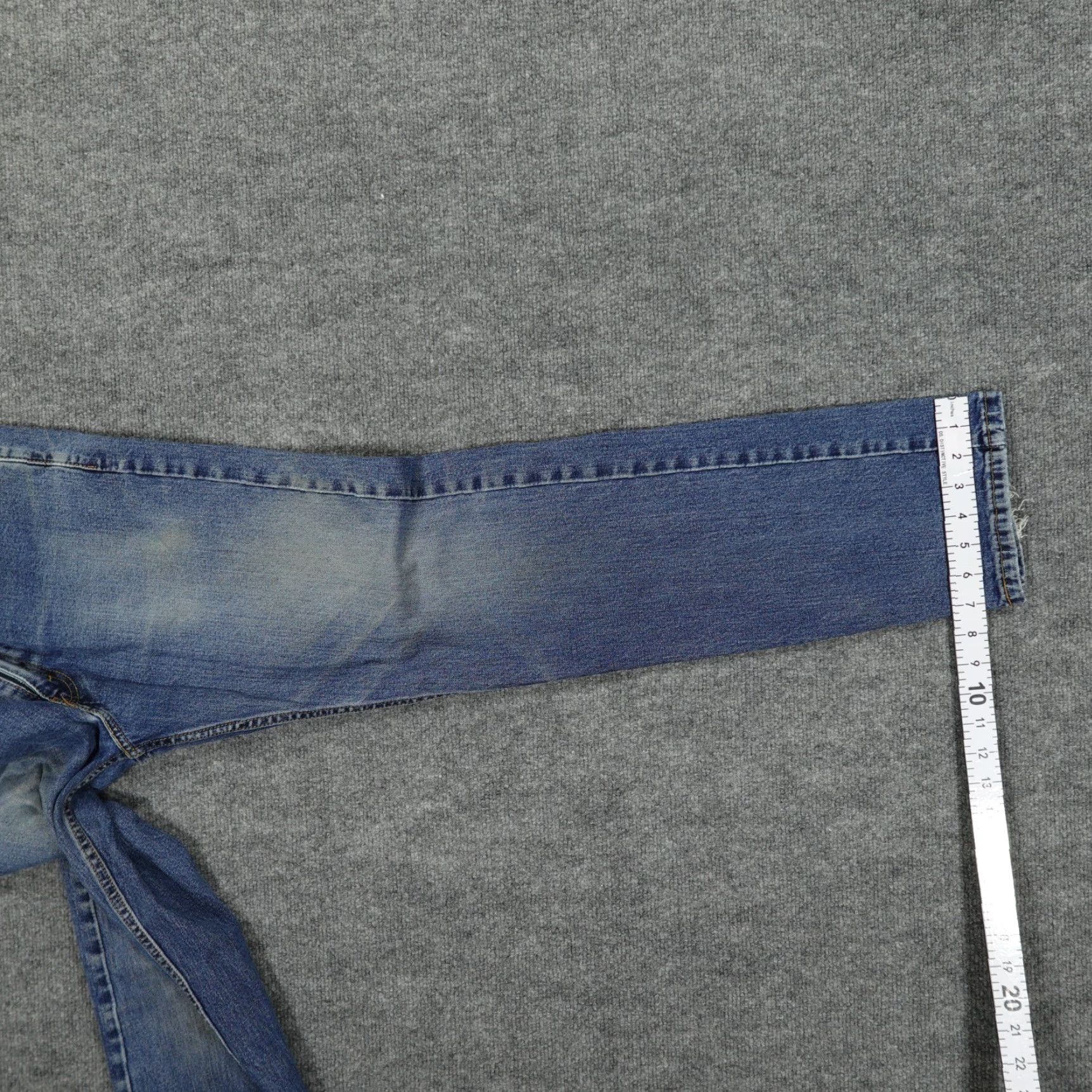 Levi's Levis 505 Jeans Mens 32x31 Blue Regular Fit Straight Leg Stretch Simplicous? Size US 32 / EU 48 - 6 Thumbnail