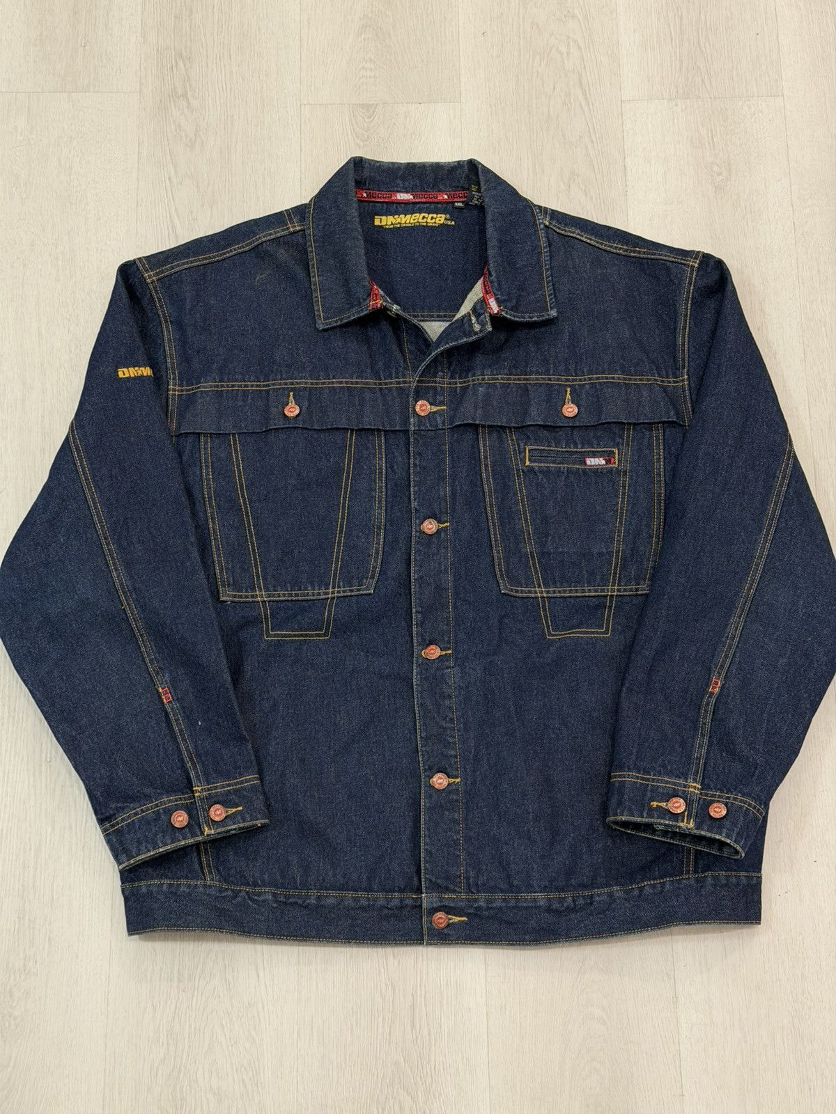Mecca Y2K Mecca DNM Size XXL Heavy Denim Jean Jacket Urban Trucker Size US XXL / EU 58 / 5 - 1 Thumbnail