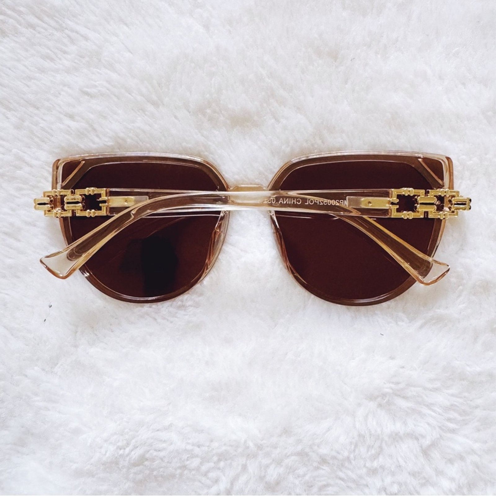 Other Genevieve Light Brown Rimless Polarized Sunglasses Size ONE SIZE - 10 Thumbnail