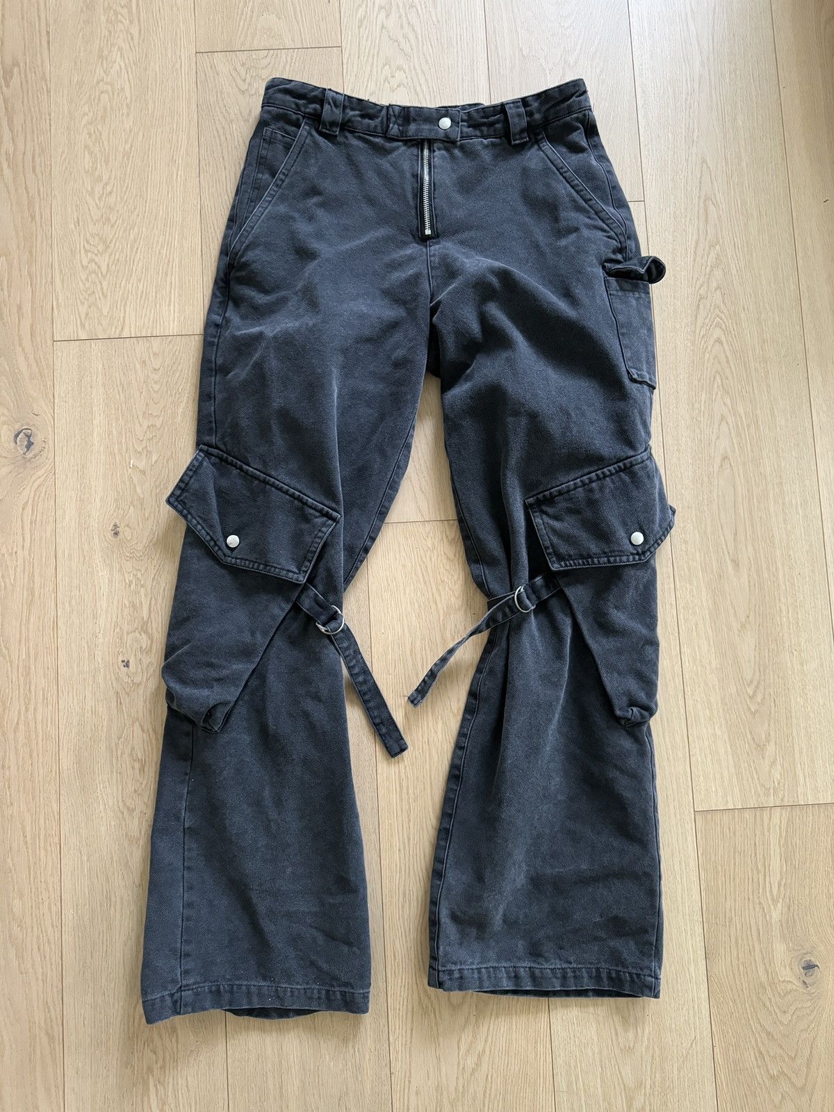 Pre-owned Acne Studios Cargo Trousers In Black