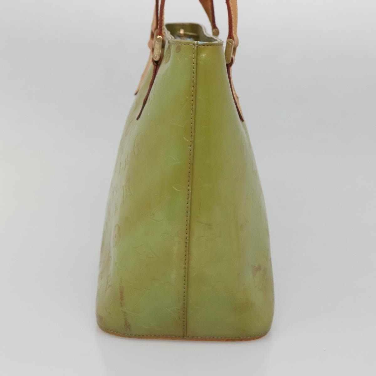 Louis Vuitton LOUIS VUITTON Monogram Vernis Houston Hand Bag Baby Blue Size ONE SIZE - 5 Thumbnail