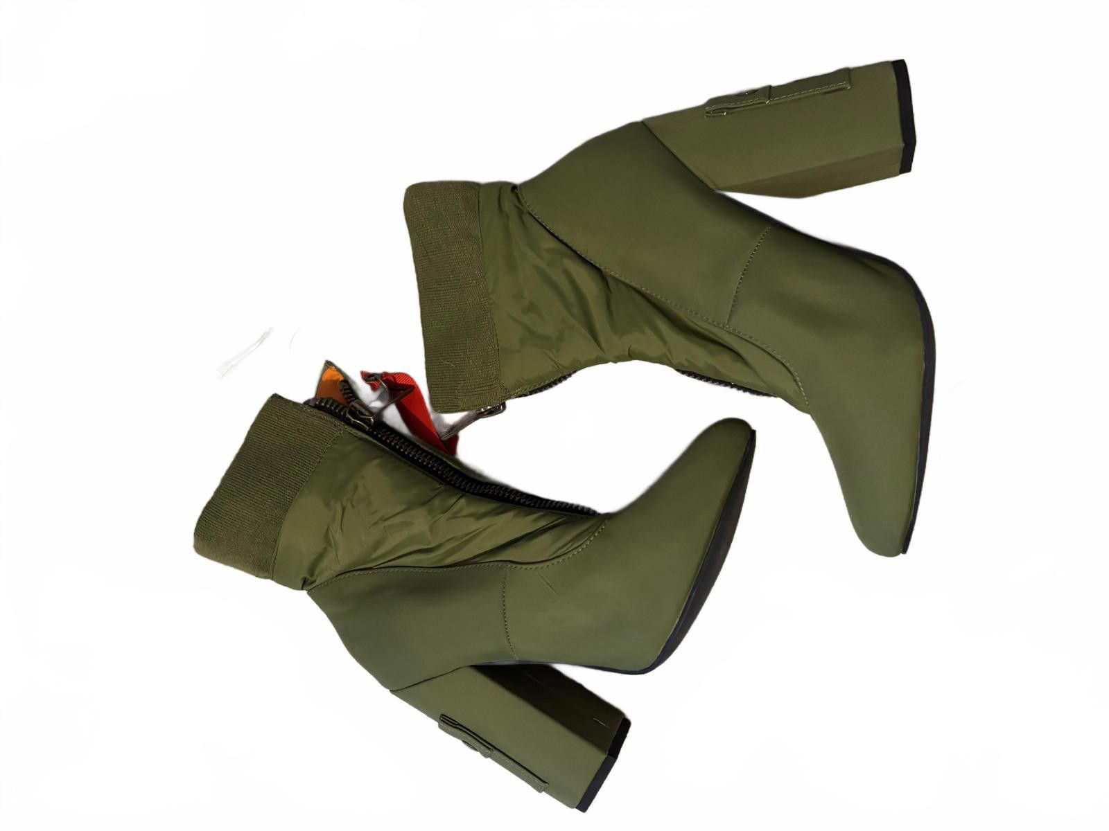 Other Dollskill POSTERGIRL Women Green Heeled Ankle Boots with Zip Size US 7 / IT 37 - 4 Thumbnail