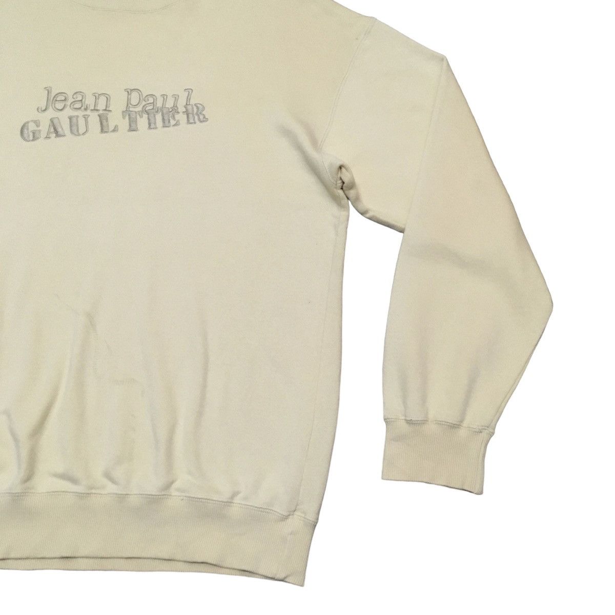 Jean Paul Gaultier Vintage Jean Paul Gaultier Homme Big Logo Sweatshirt 1990s Size US L / EU 52-54 / 3 - 6 Thumbnail