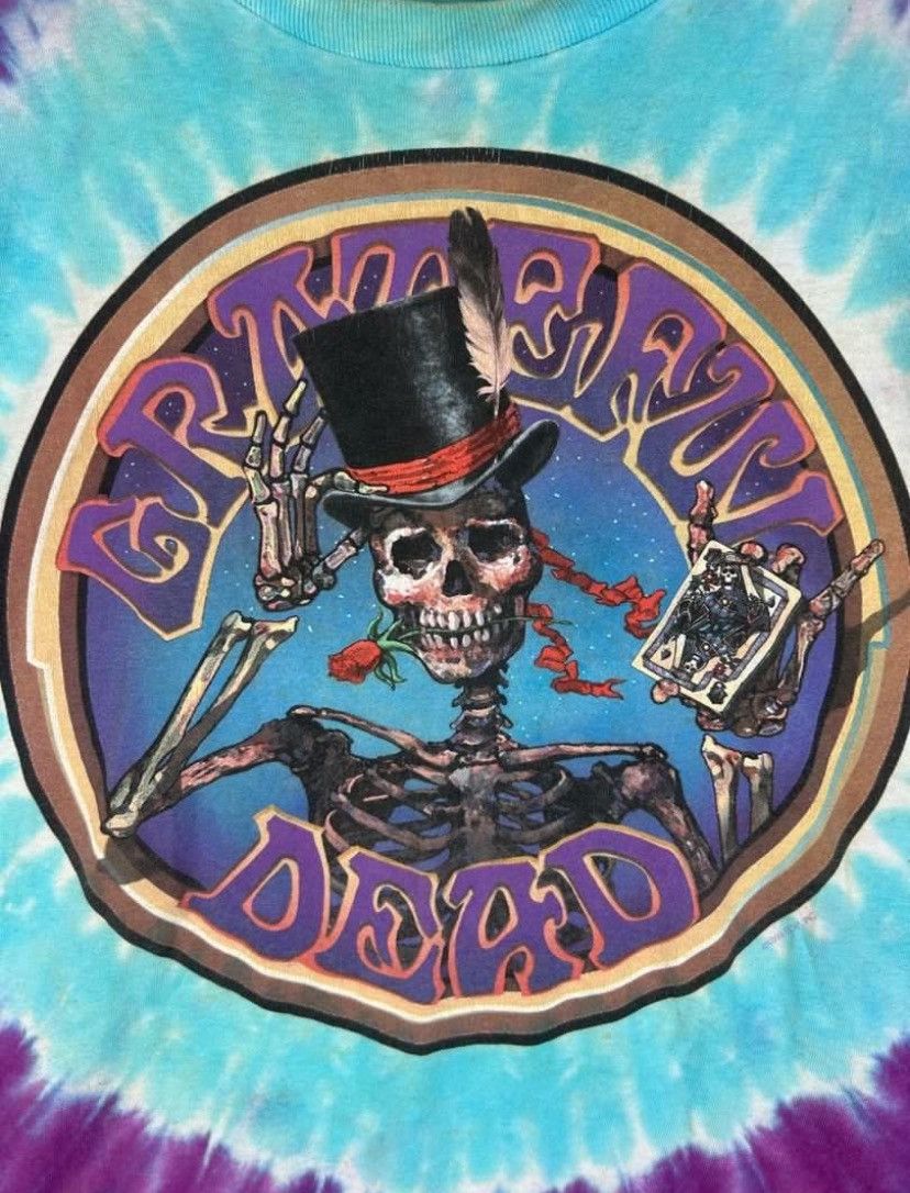 Band Tees × Liquid Blue × Vintage Vintage 90s Grateful Dead Band/ Oversize Disstressed Tees Size US XXL / EU 58 / 5 - 5 Thumbnail