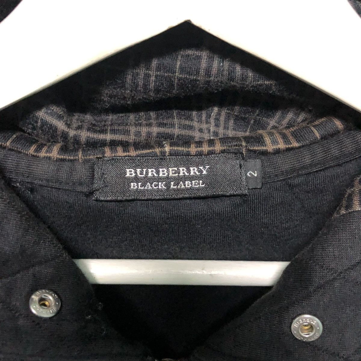 Burberry Vintage Burberry Black Rabel Quilted Hoodie Zipper Size US S / EU 44-46 / 1 - 9 Thumbnail