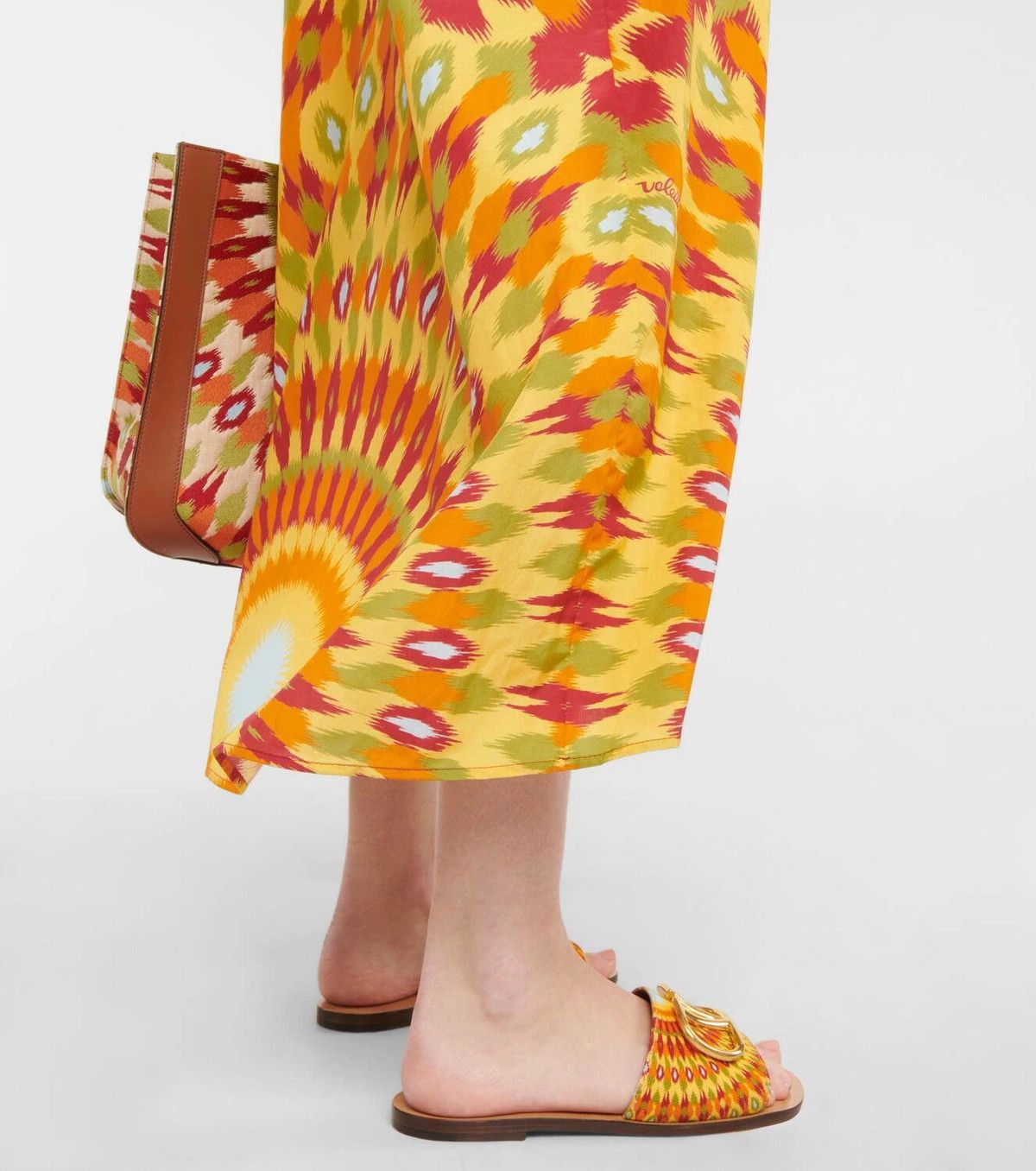 Valentino o1y0226 Silk Maxi Dress in Multicolor Size S / US 4 / IT 40 - 3 Thumbnail
