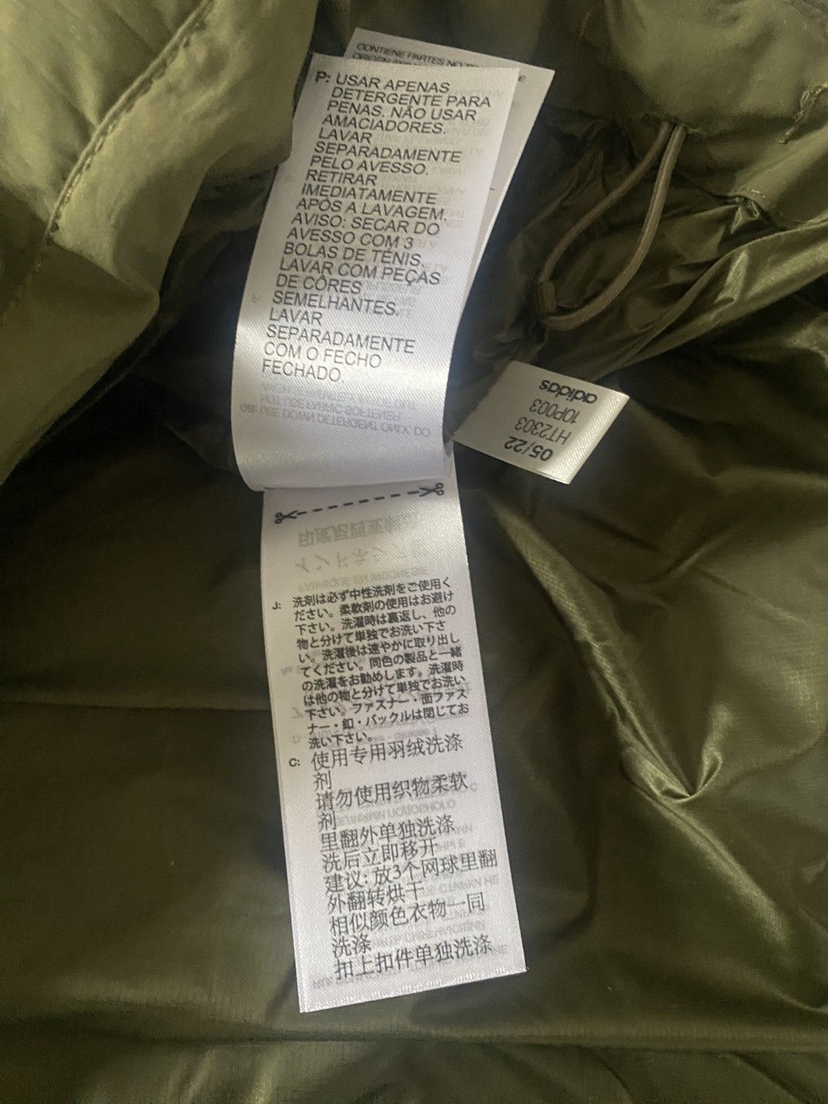 Adidas × Y-3 × Yohji Yamamoto adidas Y-3 Classic Puffy Down Vest Olive Size US L / EU 52-54 / 3 - 10 Thumbnail