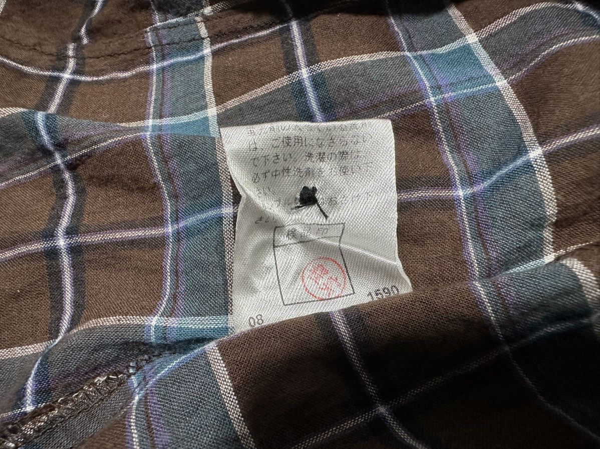 PPFM 🔥Sick Y2K PPFM Draped Asymmetric Flannel Shirt Size US L / EU 52-54 / 3 - 20 Thumbnail