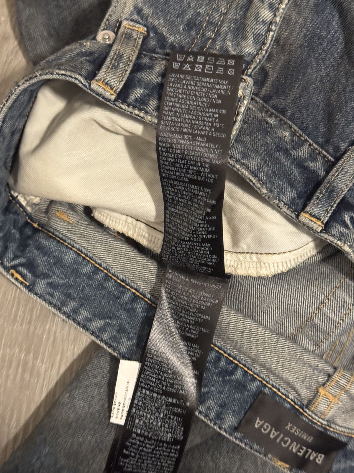 Balenciaga Balenciaga SS23 Mud “Oil Spill” Denim Size US 30 / EU 46 - 5 Thumbnail