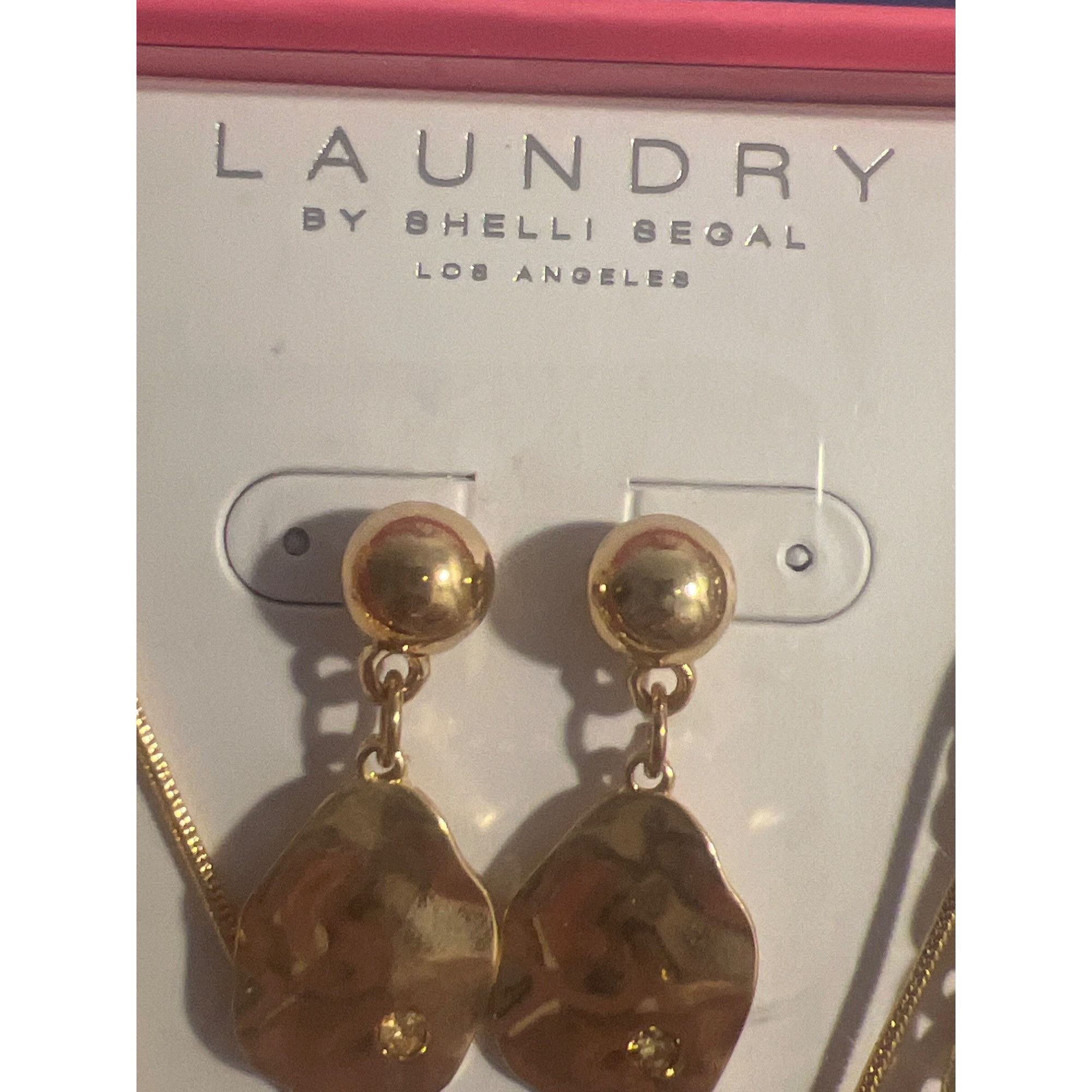 Laundry by Shelli Segal Laundry Shelli Segal Layered Necklace Earrings Set Gold Tone Size ONE SIZE - 2 Thumbnail