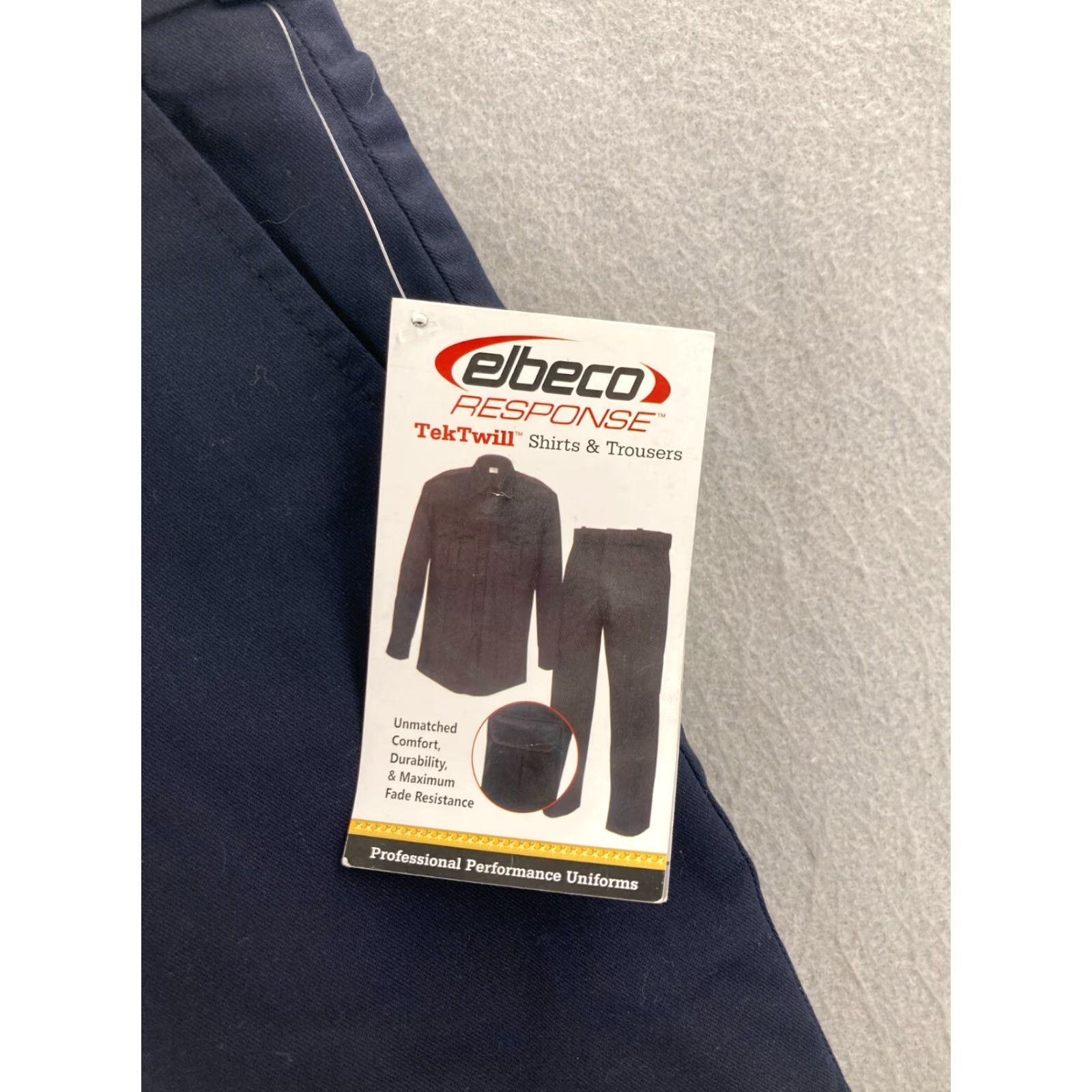 Vintage Elbeco Police Pants Mens 52R x 36 Blue Cotton Blend Unhemmed Size US 36 / EU 52 - 5 Thumbnail
