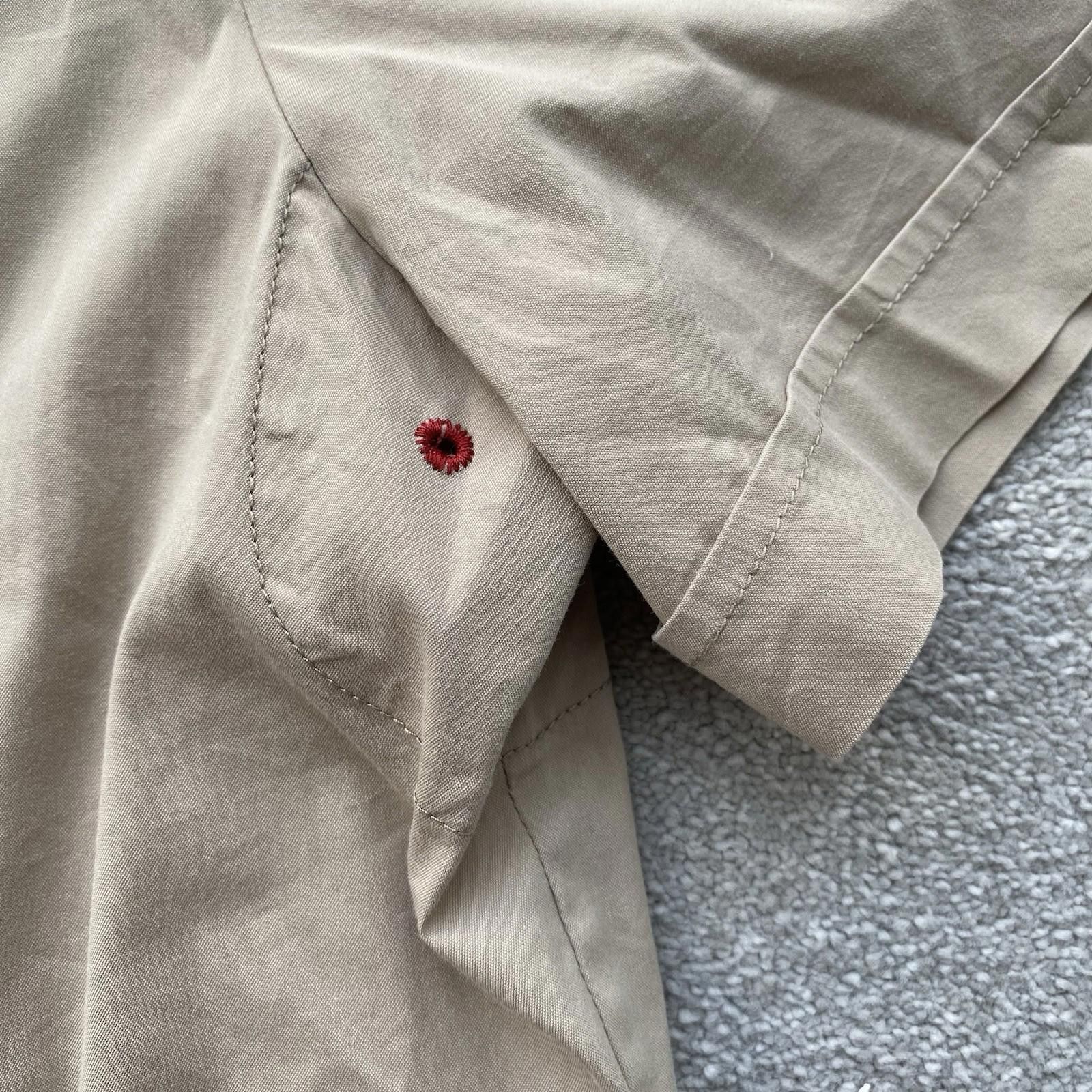 Prada Prada Sport Red Tab Short Sleeve Button Up Shirt Tan Size US L / EU 52-54 / 3 - 4 Thumbnail