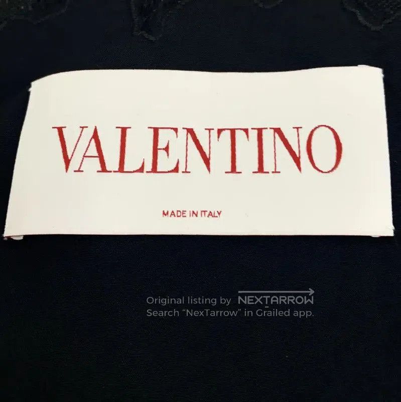 Valentino Valentino Black Cotton Dress with Lace Detail . Size M / US 6-8 / IT 42-44 - 5 Thumbnail