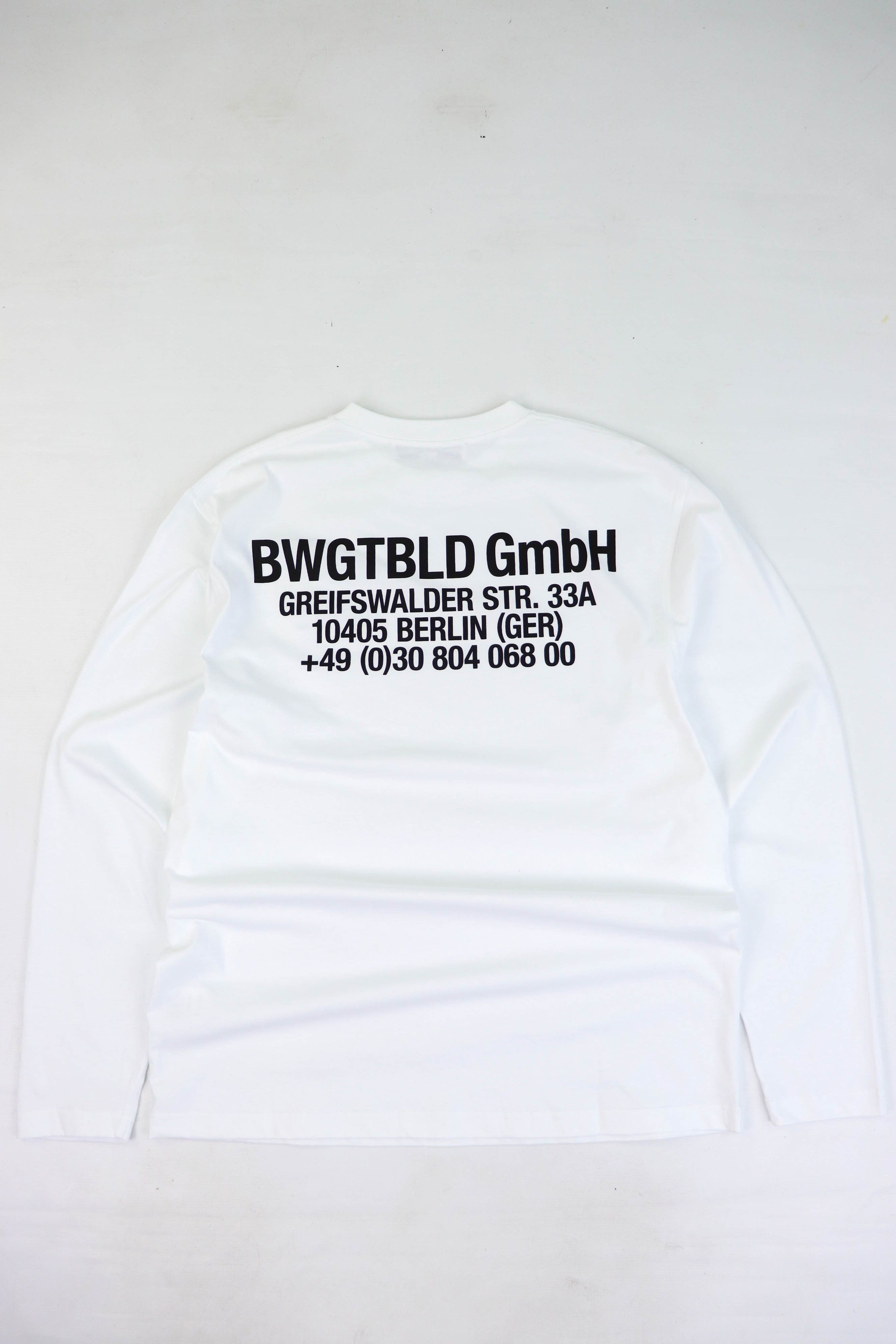 GmbH BWGTBLD GmbH Printed Graphics Logo White Longsleeve Size US L / EU 52-54 / 3 - 1 Thumbnail