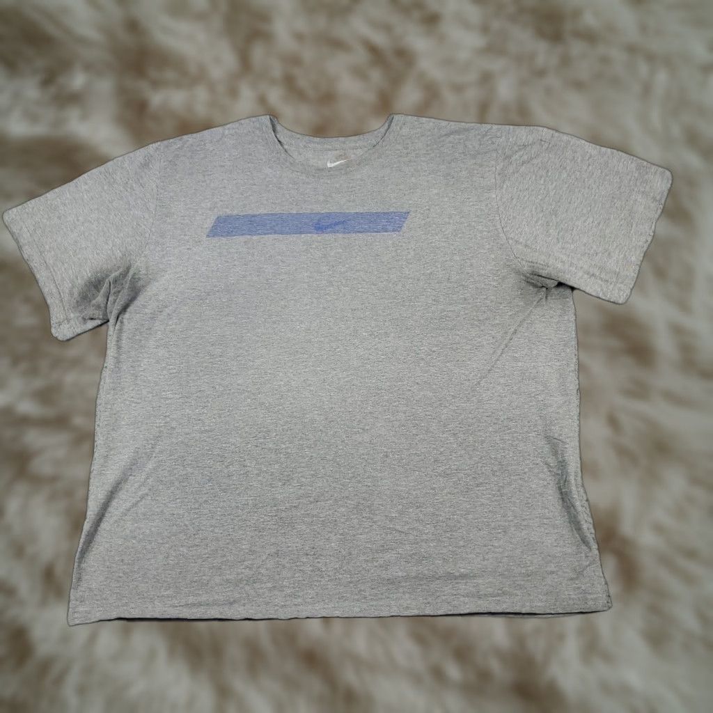 Nike Nike Swoosh T-Shirt Gray 2XL Regular Fit Crew Neck Short Sleeve Mens Stained Used Size US XXL / EU 58 / 5 - 1 Thumbnail