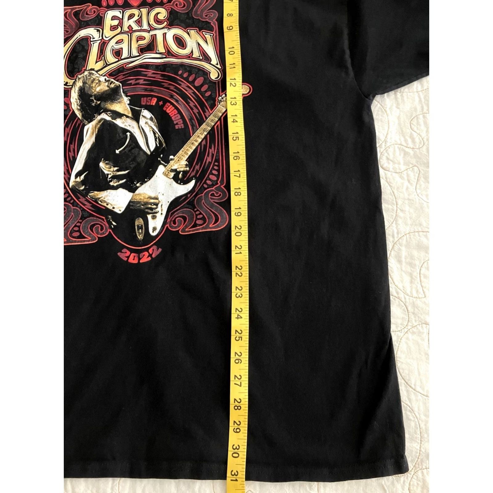 Hanes Eric Clapton Band Black T Shirt Sz M Psychedelic 2022 Tour Retro 60s Style Tee Size US XXL / EU 58 / 5 - 5 Thumbnail
