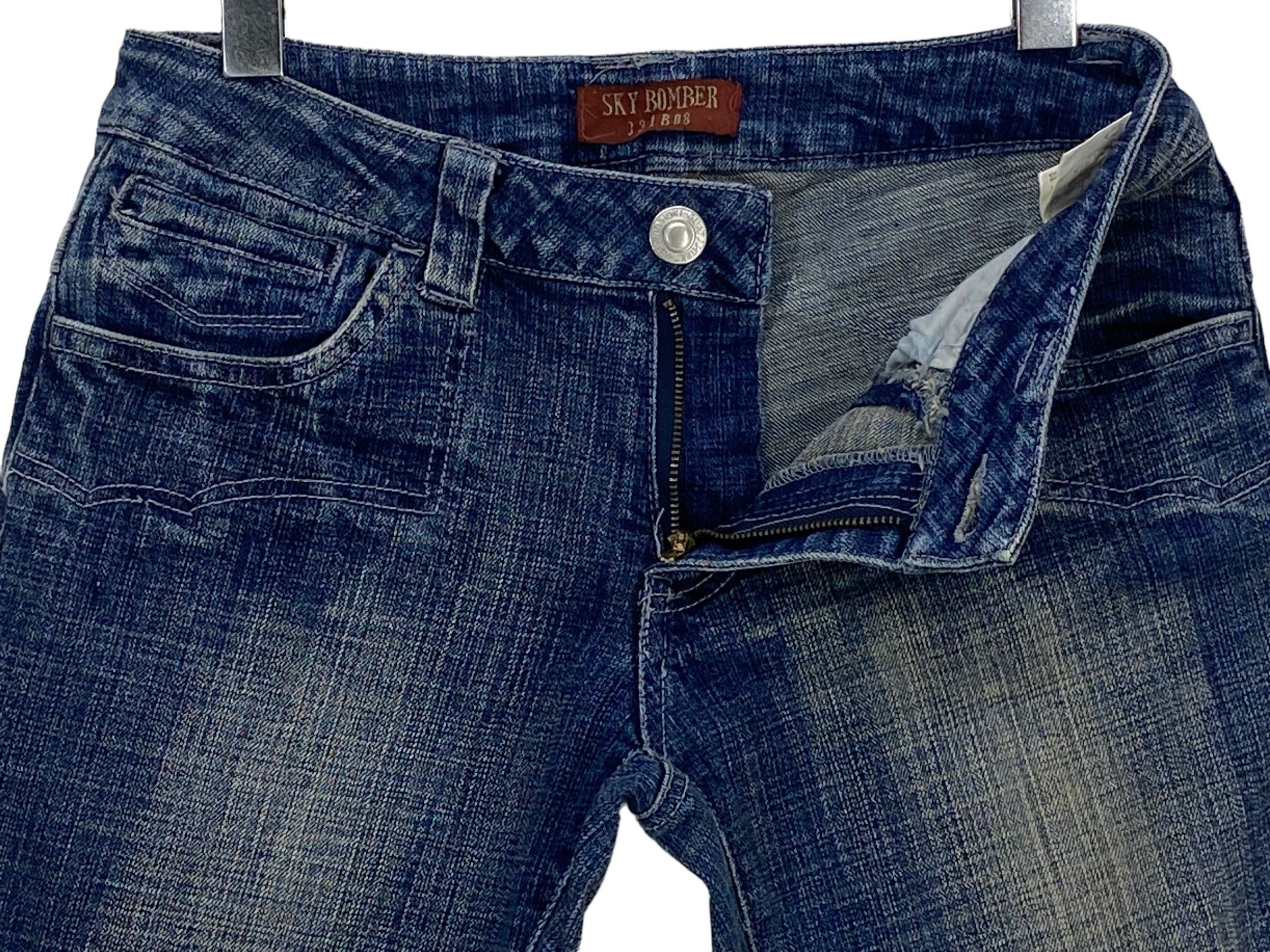 Japanese Brand Sky Bomber Flare Jeans Size US 26 / EU 42 - 4 Thumbnail