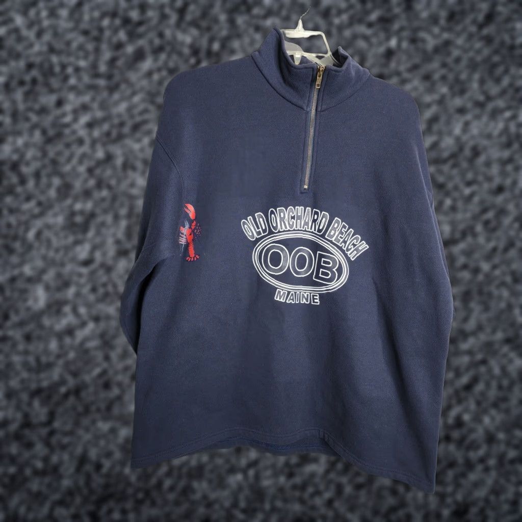 Lee VINTAGE Mens XL Sweatshirt 1/4 Zip Old Orchard Beach Maine Size US XL / EU 56 / 4 - 1 Thumbnail