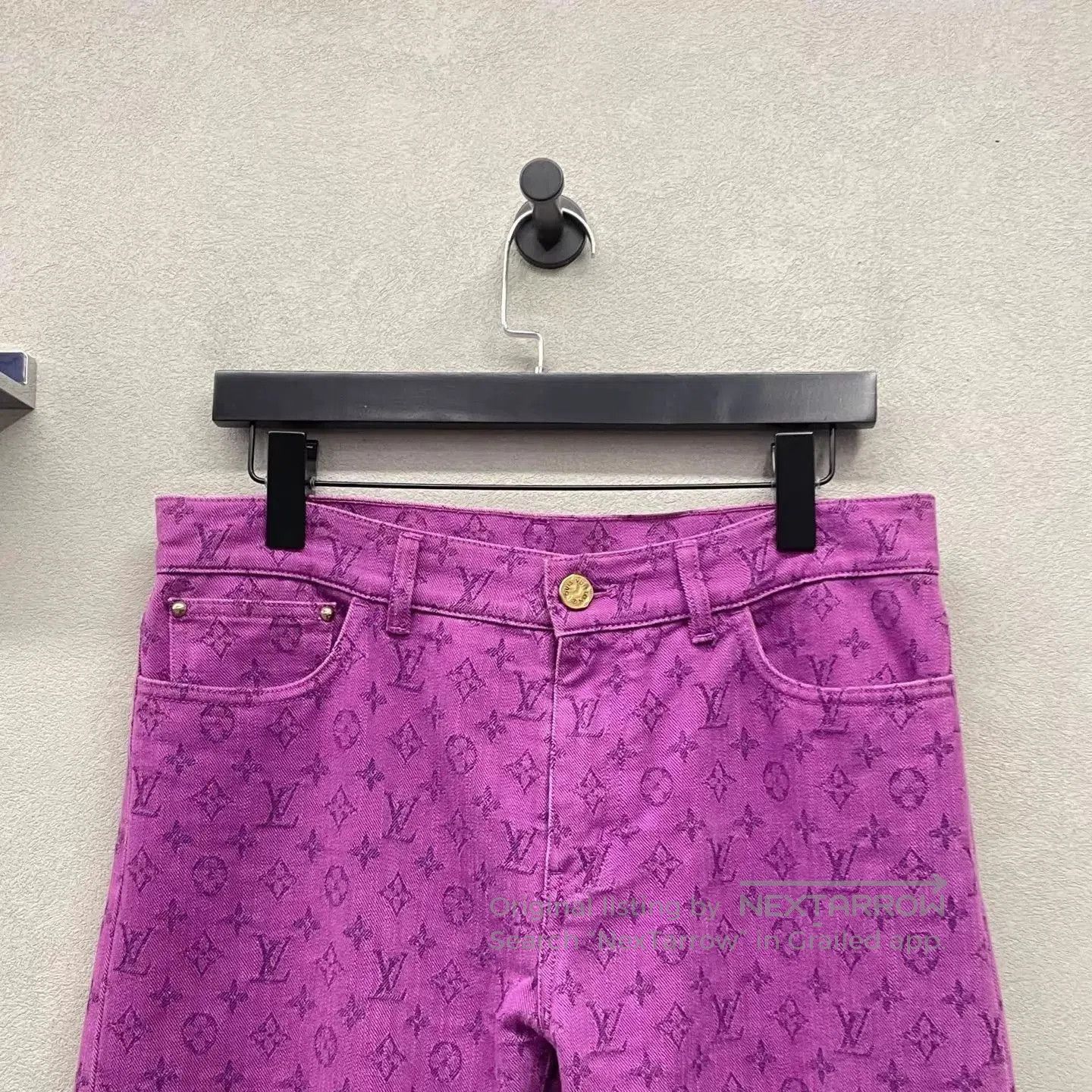 Louis Vuitton Purple Patterned Casual Pants Size 30. Size US 30 / EU 46 - 4 Thumbnail