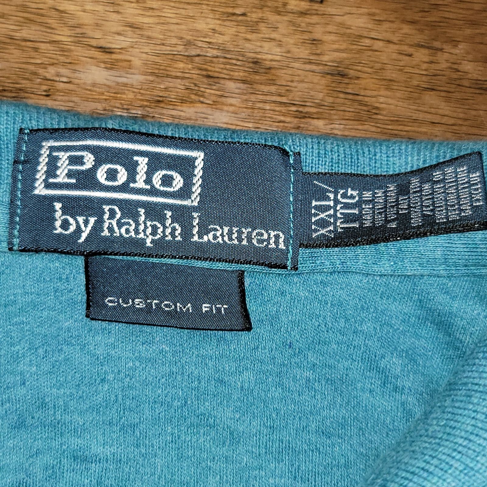 Polo Ralph Lauren Polo Ralph Lauren Teal Custom Fit Polo - Size XXL Size US XXL / EU 58 / 5 - 4 Thumbnail