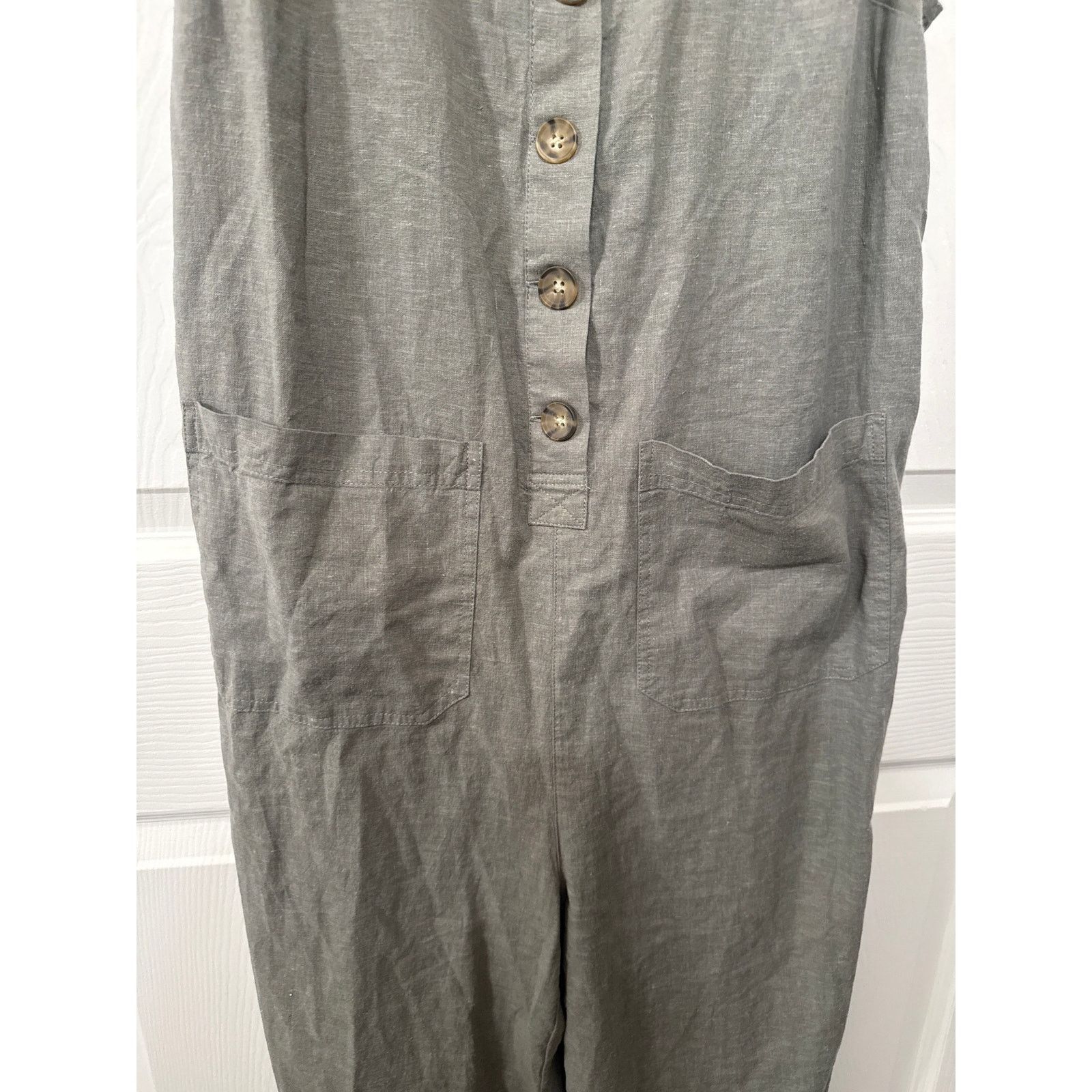 Marine Layer Marine Layer Sydney Beach Hemp Jumpsuit in Shadow, M Size 28" / US 6 / IT 42 - 5 Thumbnail